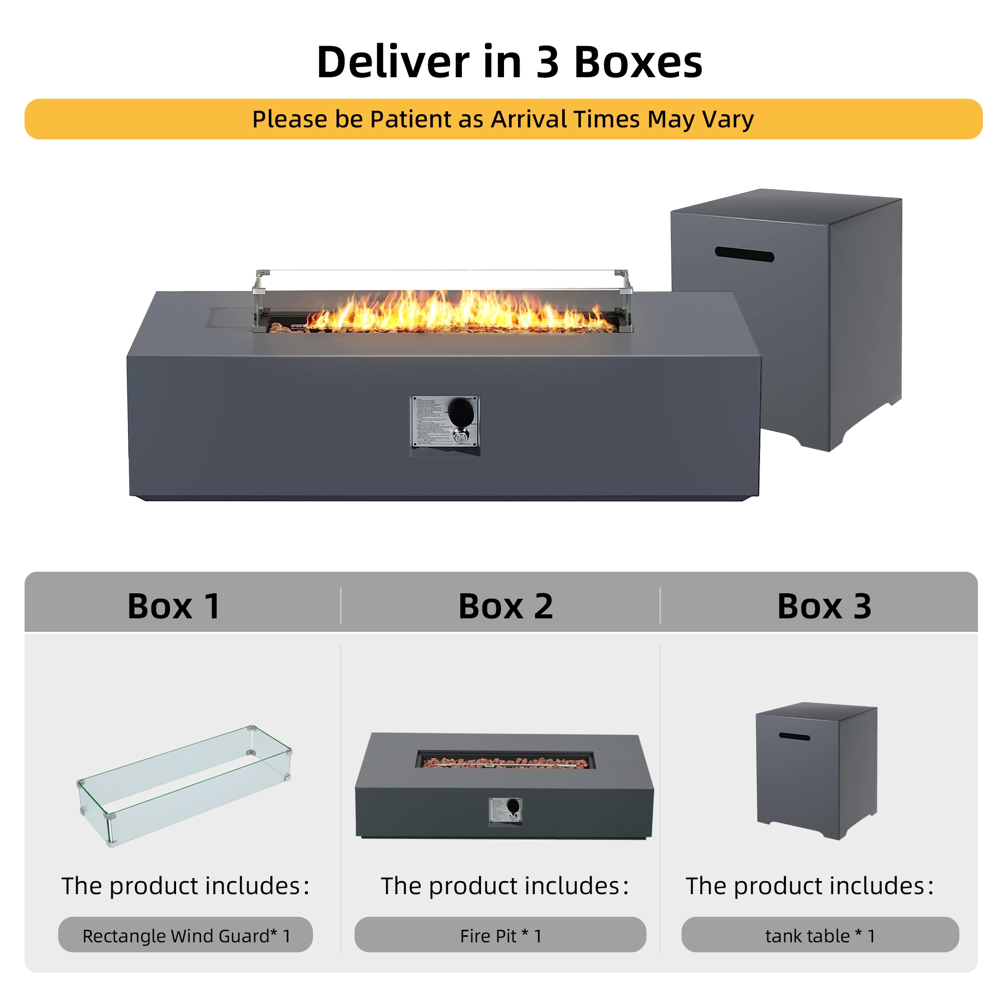 Patio Watcher 56S-CFX-BEIGE-GST Outdoor-Gas-Firepits - View #9