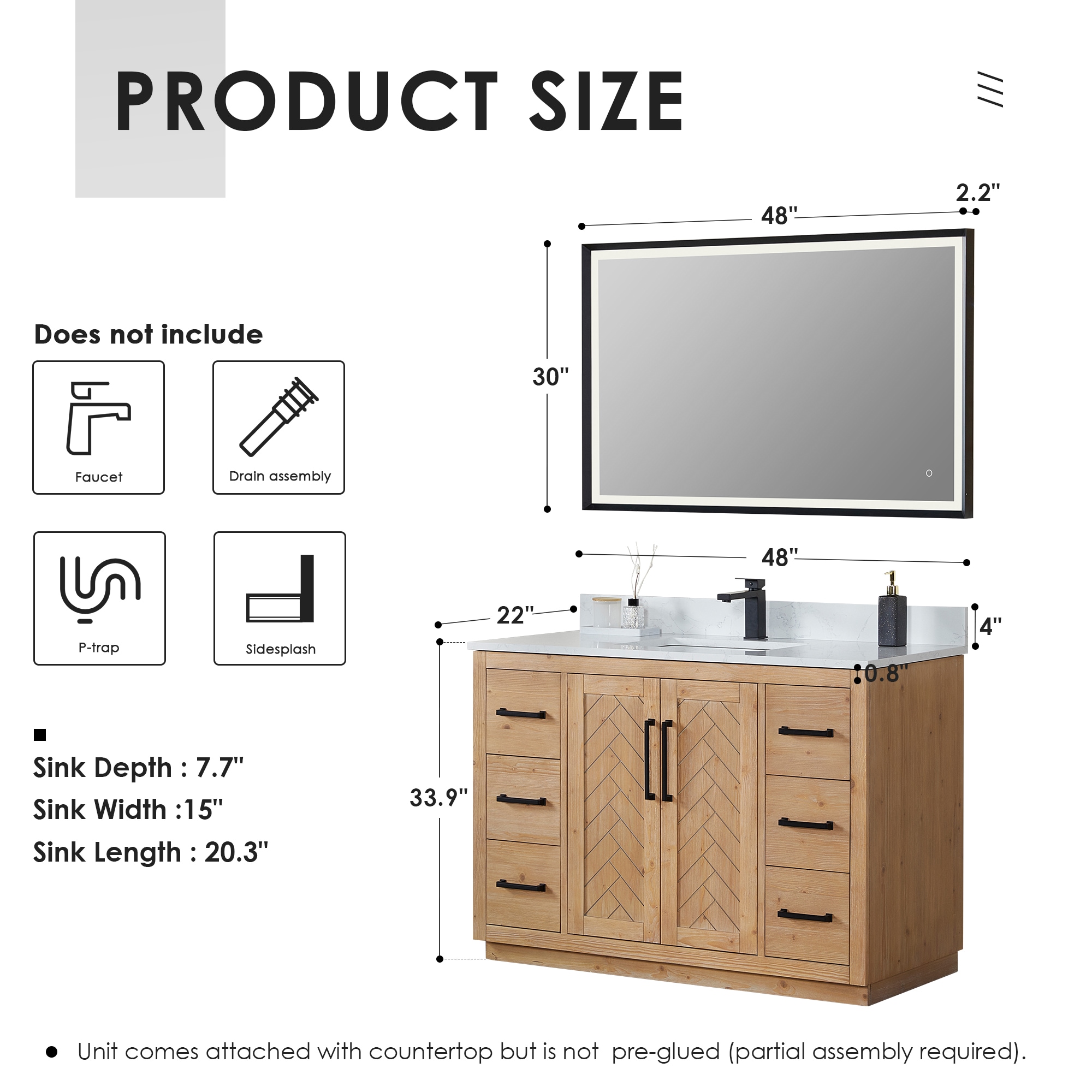 Altair 565048-LB-GW Bath-Vanity-Combo - View #12