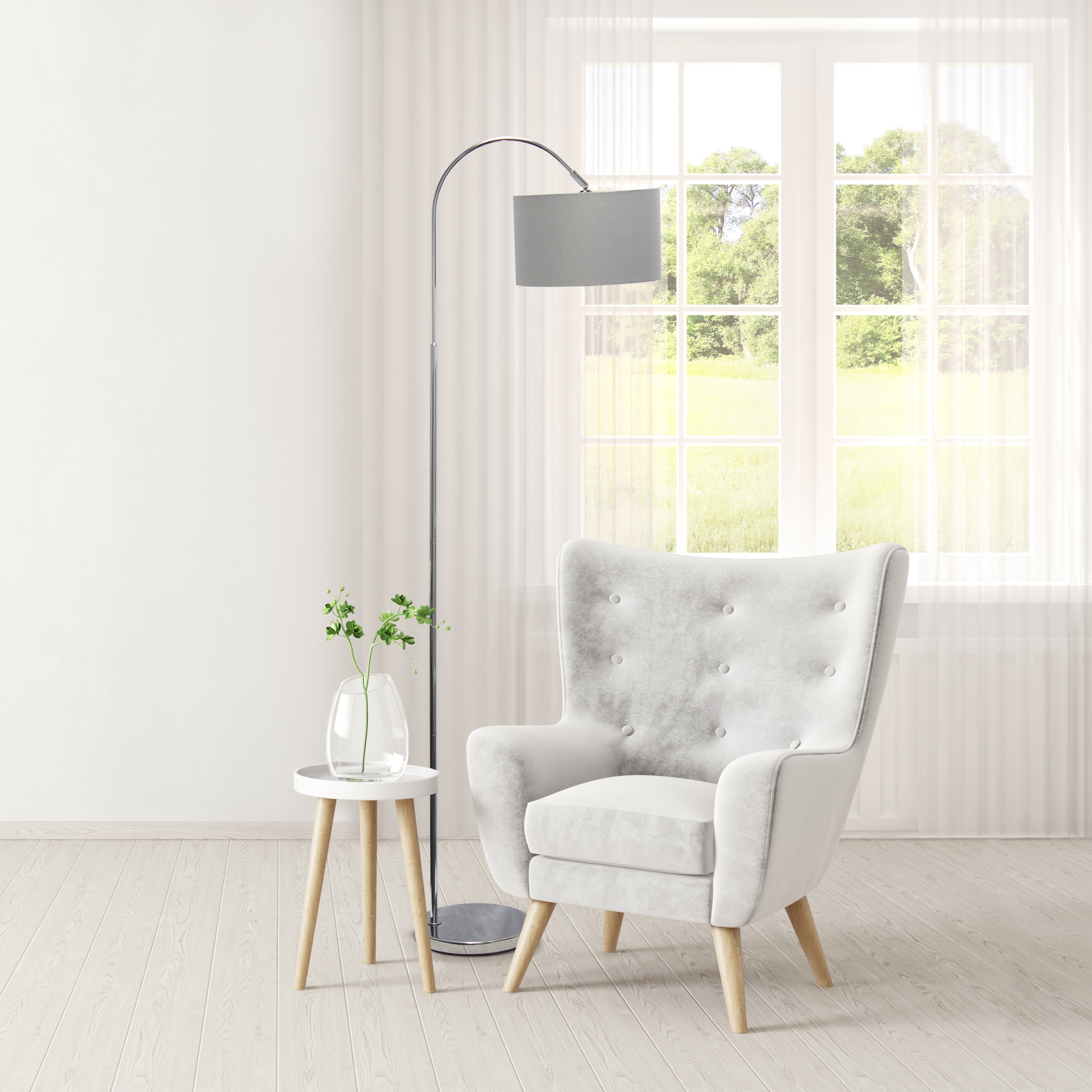 Simple Designs LF2005-GRY-LB floorlamps - View #4
