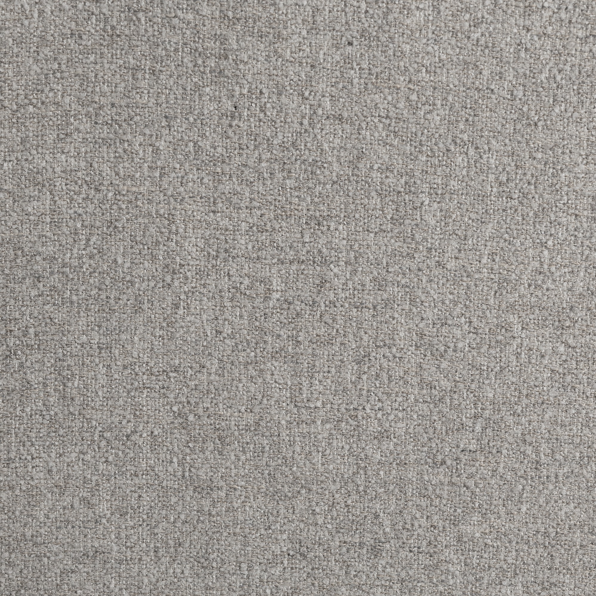 Pebble Gray Boucle Fabric Loveseat with Round Arms and Storage