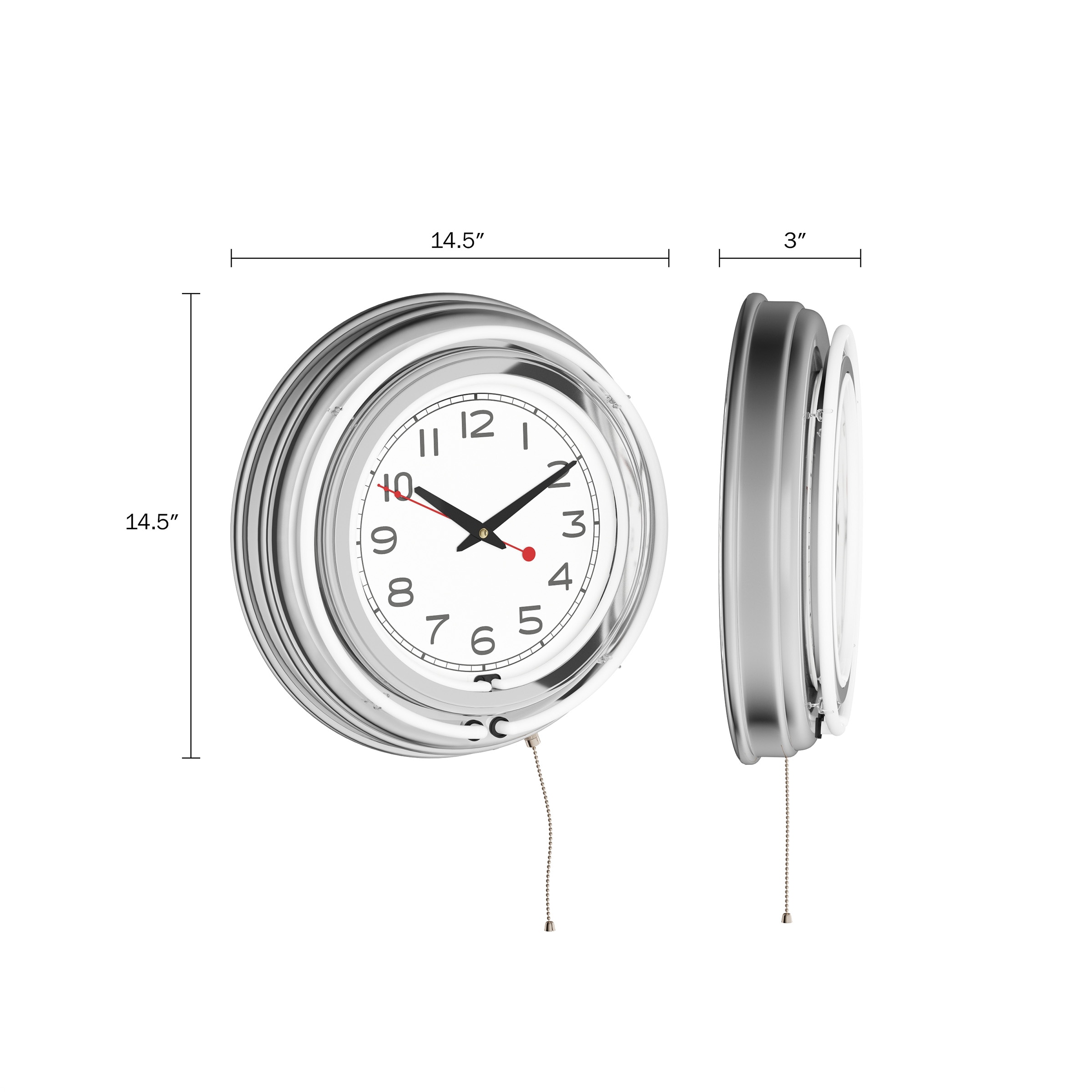 Hastings Home 821612ZYM Indoor-Outdoor-Clocks - View #2