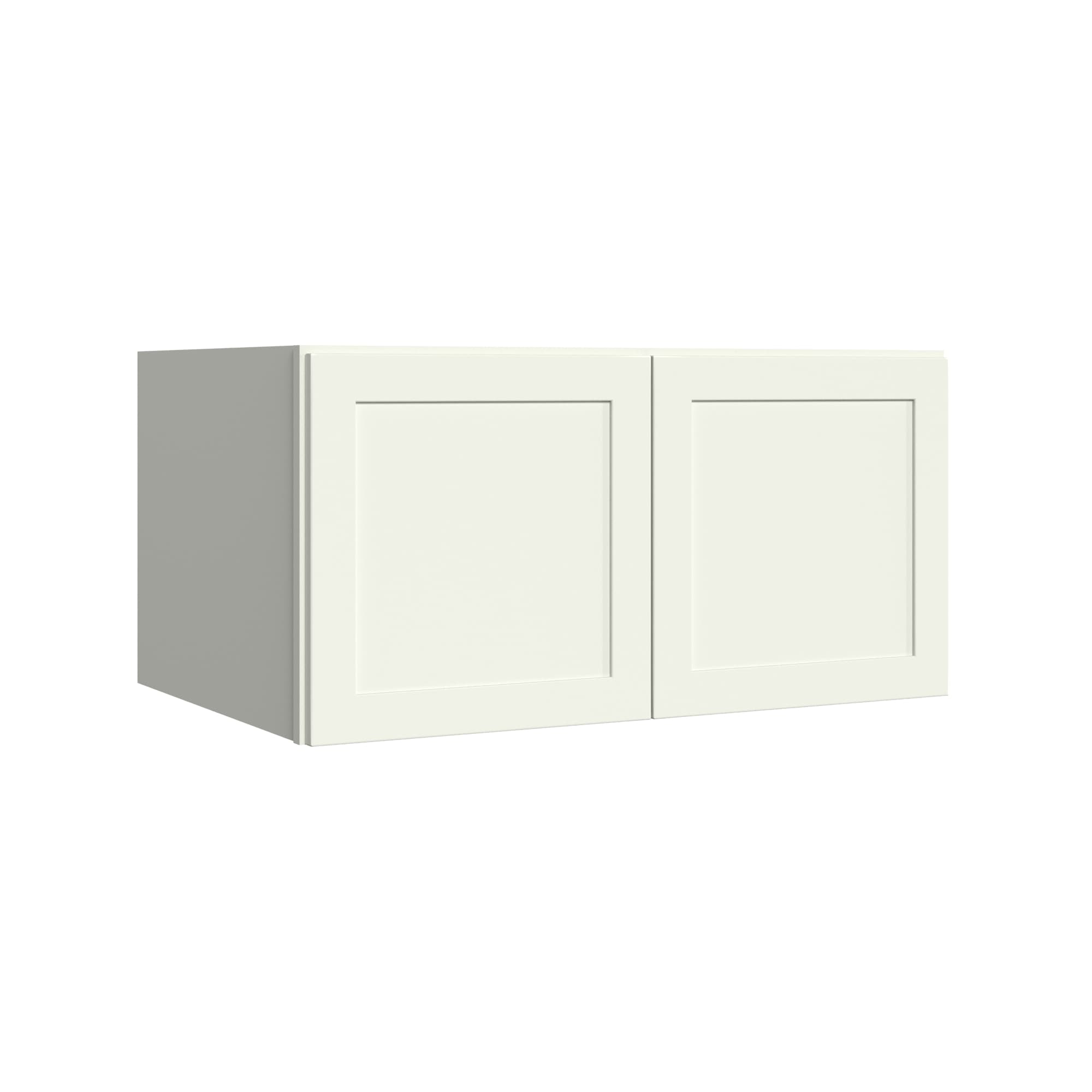 KraftMaid Momentum WR3618G71 Deveron 36-in W x 18-in H x 24-in D Dove White Wall Fully assembled Plywood Cabinet (Recessed Panel Shaker)