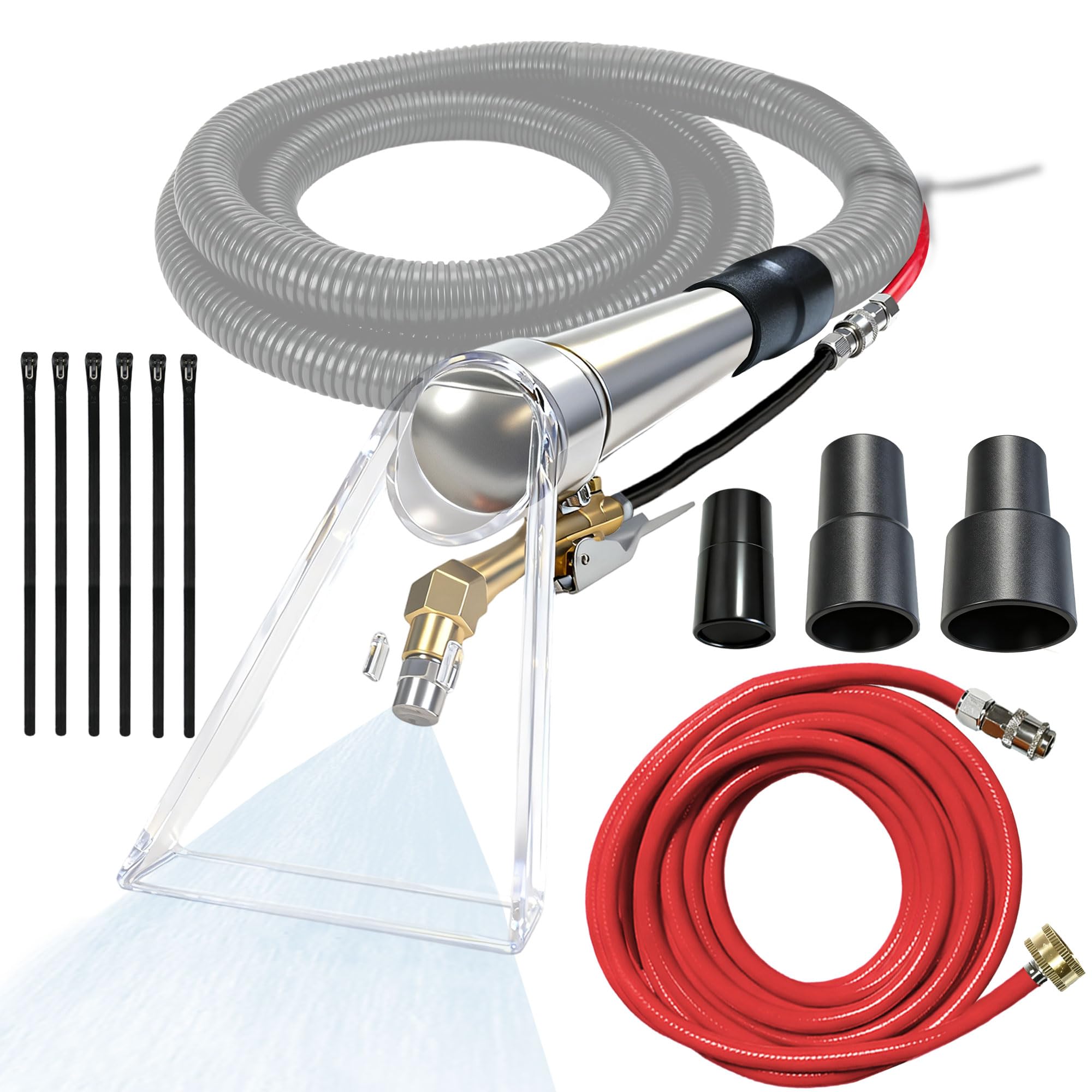 LAIFUCAM  Universal Fit Shop Vac Extractor Hose Kit for Wet Dry Vacuum Attachments Carpet Cleaning Upholstery and Auto Detailing