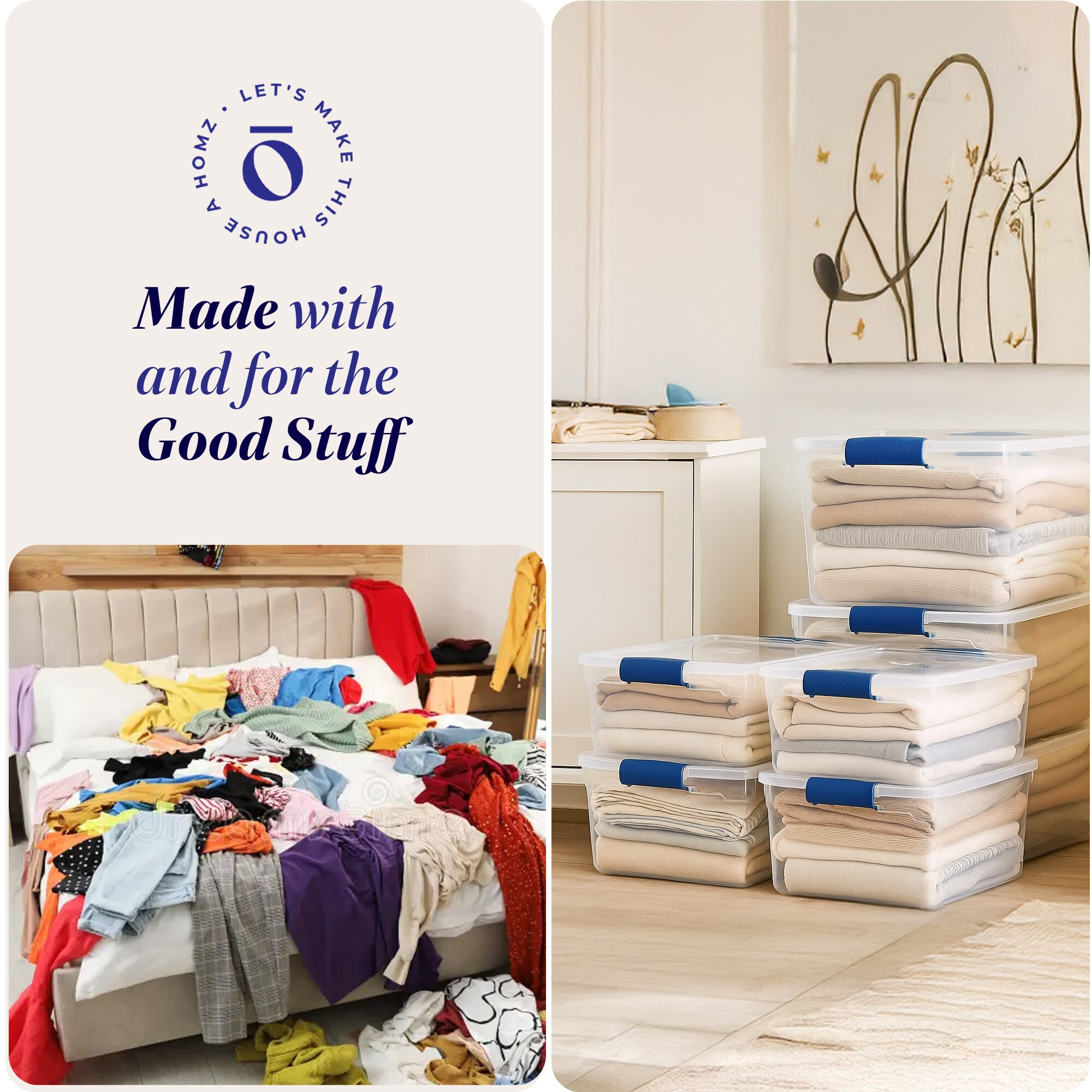 Homz Products 286175 Plastic-Storage-Totes - View #7