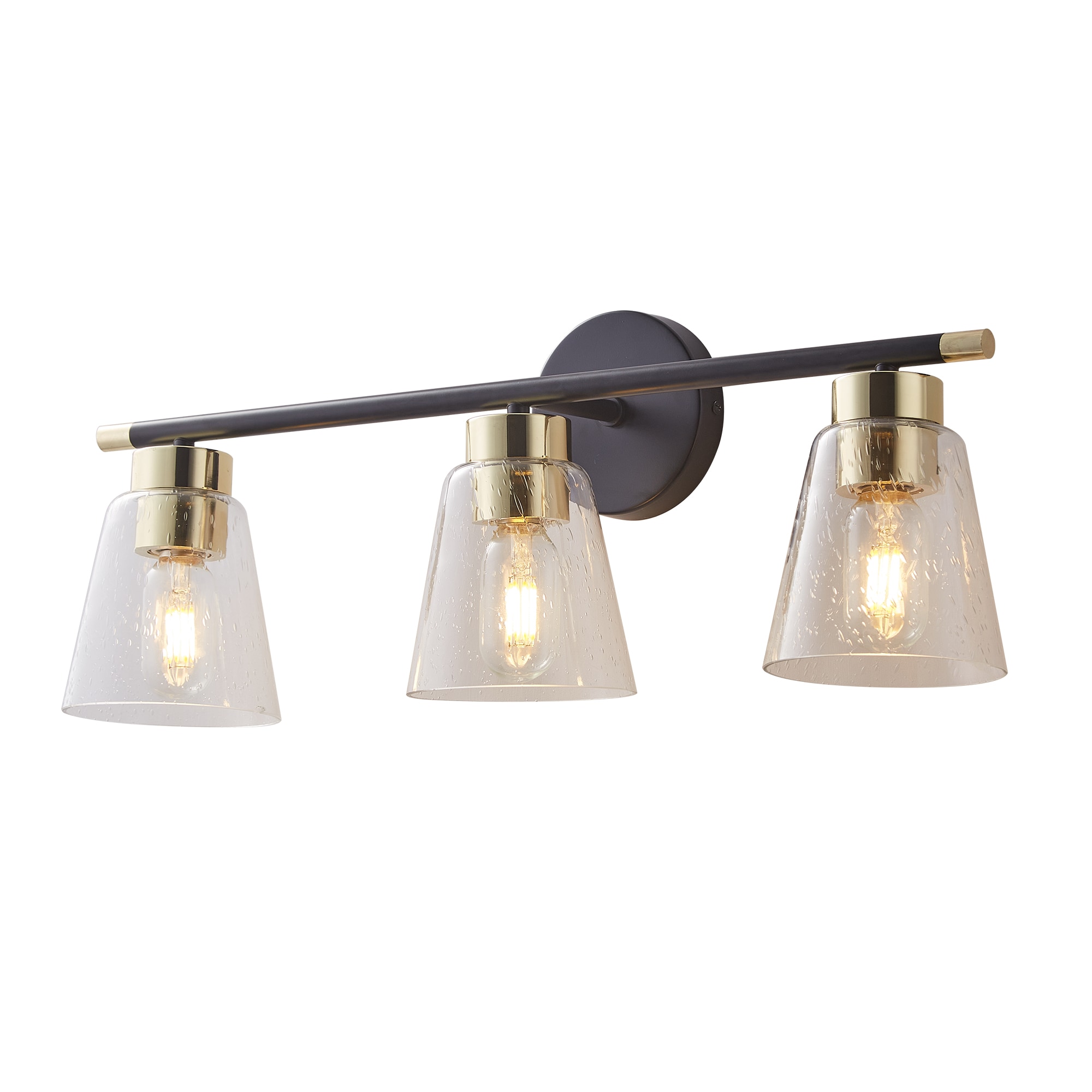 Bayfeve BFXB-1305A26 Wall Lighting 24-in 3 -Light Antique Black Traditional Vanity light