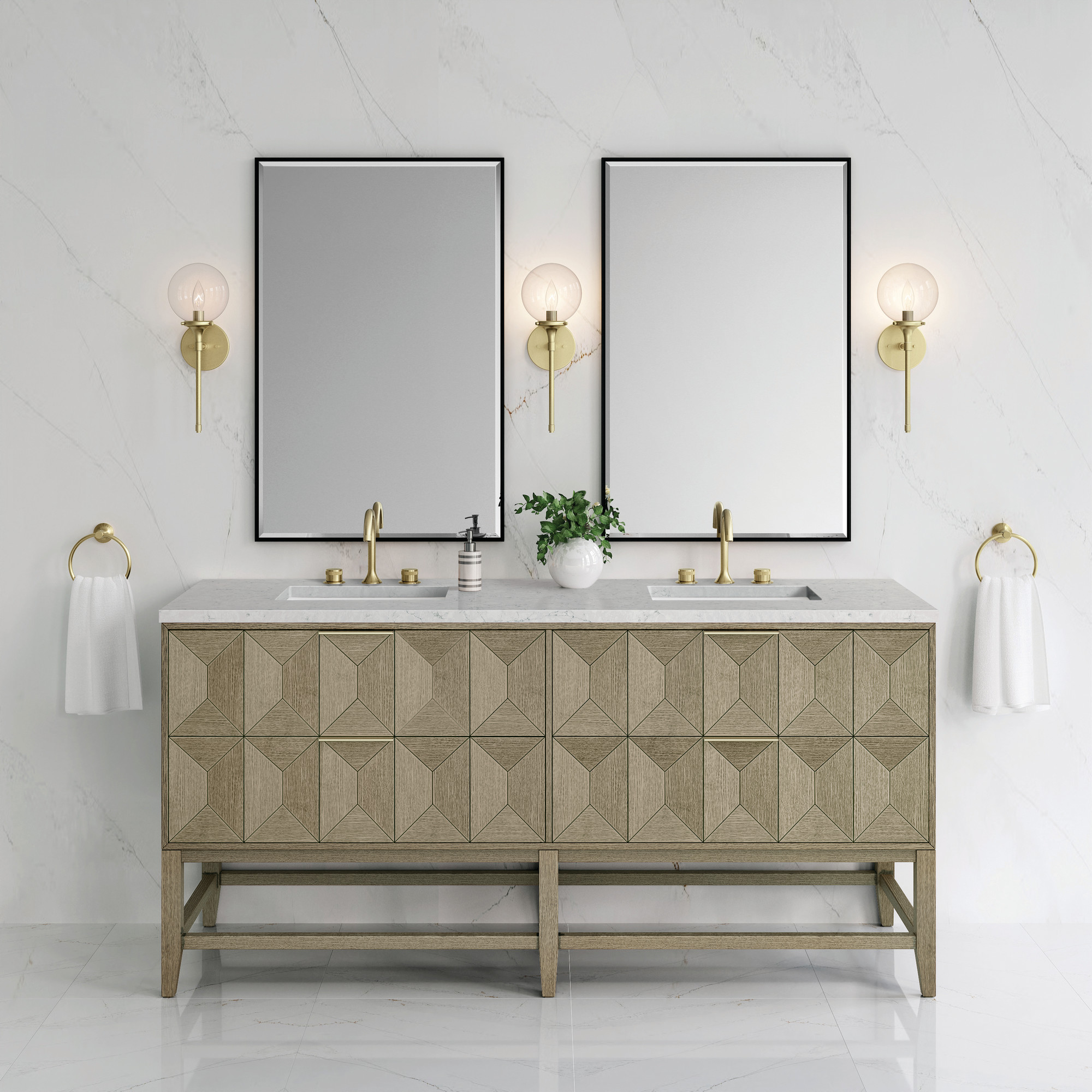 James Martin Vanities D100-V72-PBO-3EJP Bath-Vanity-Combo - View #3