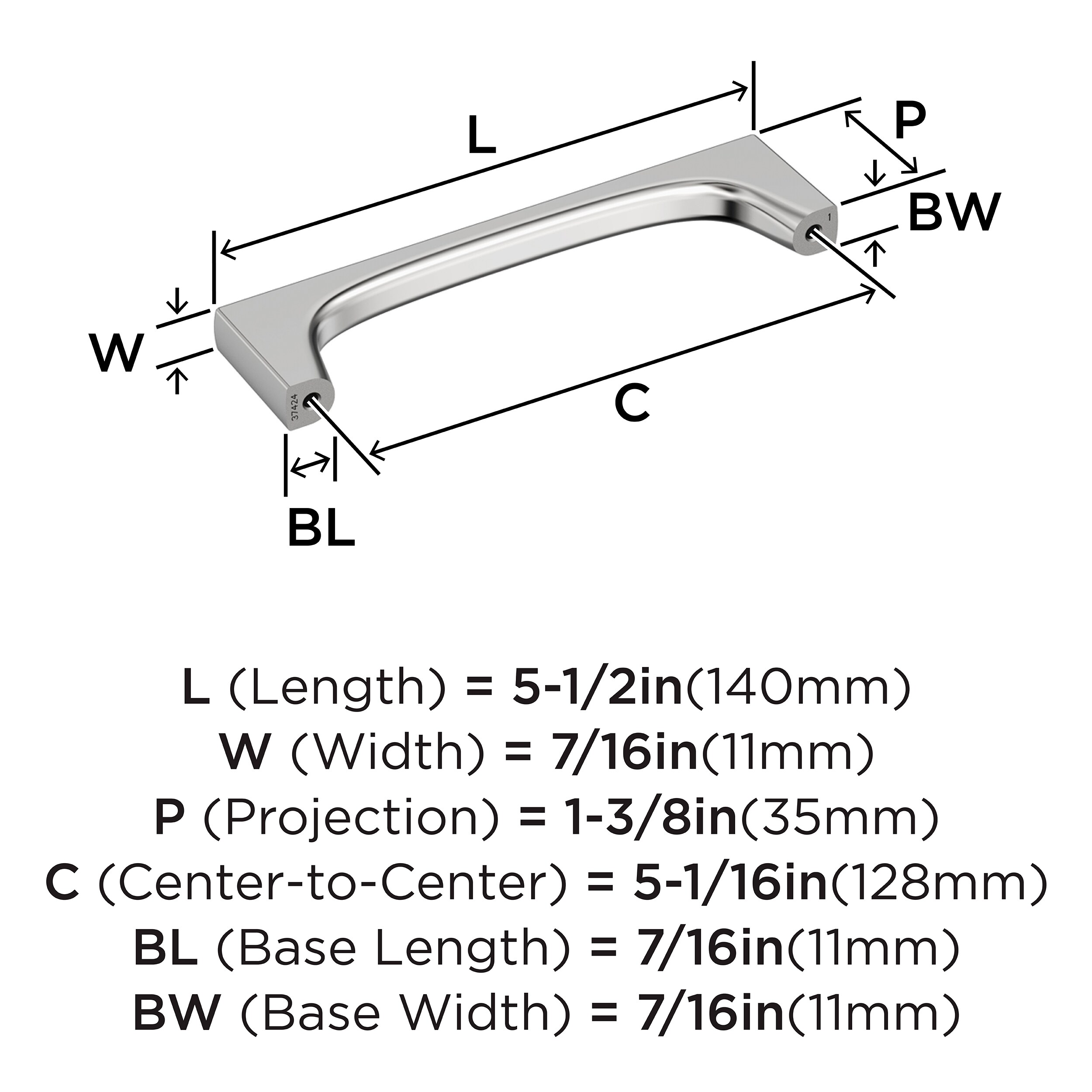 Amerock BP3742426 Cabinet-Pulls - View #4