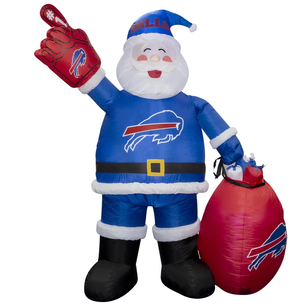 Logo Brands 7-ft Lighted Santa Christmas Inflatable in the Christmas  Inflatables department at