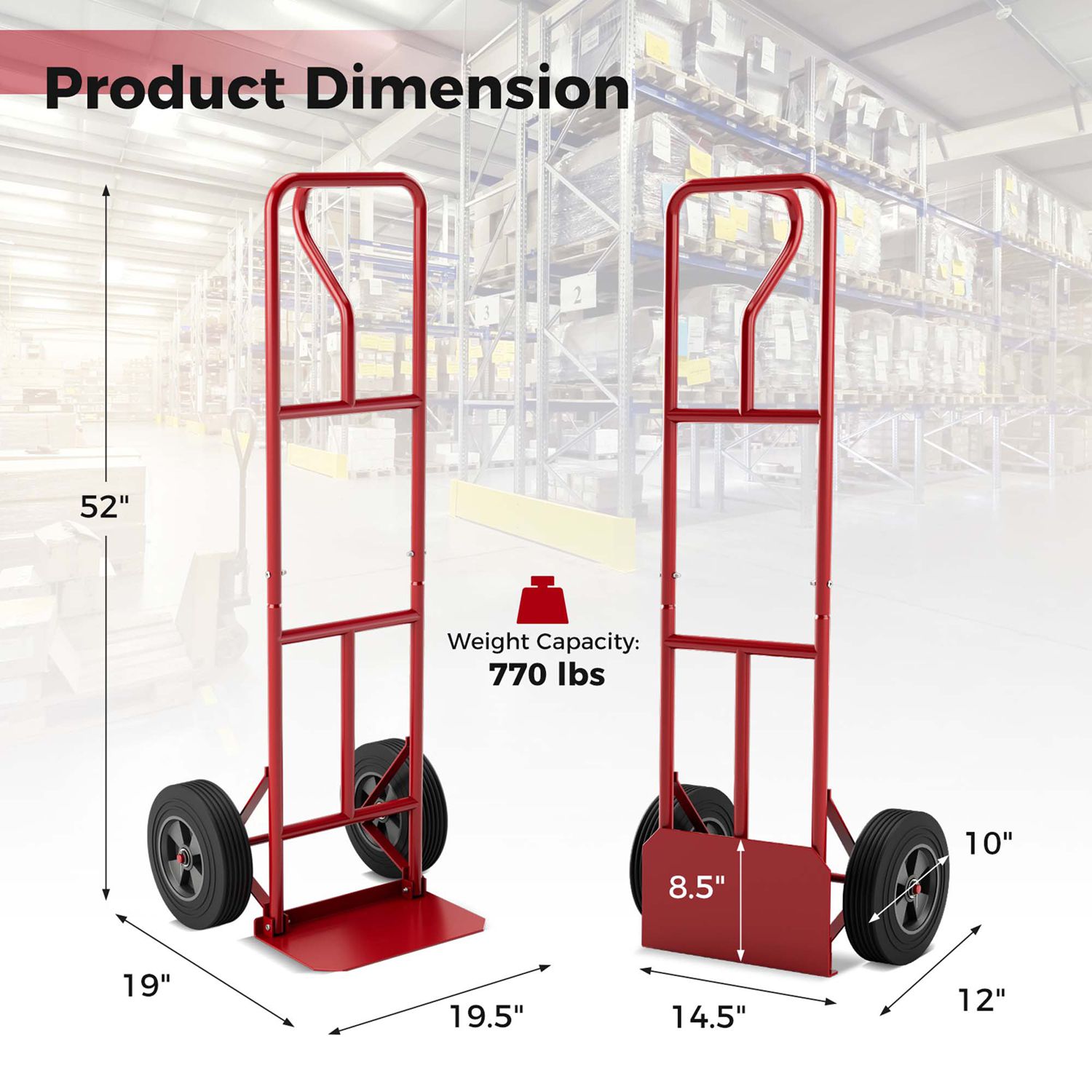 Costway CSHY001001 Hand-Truck-Dollies - View #3
