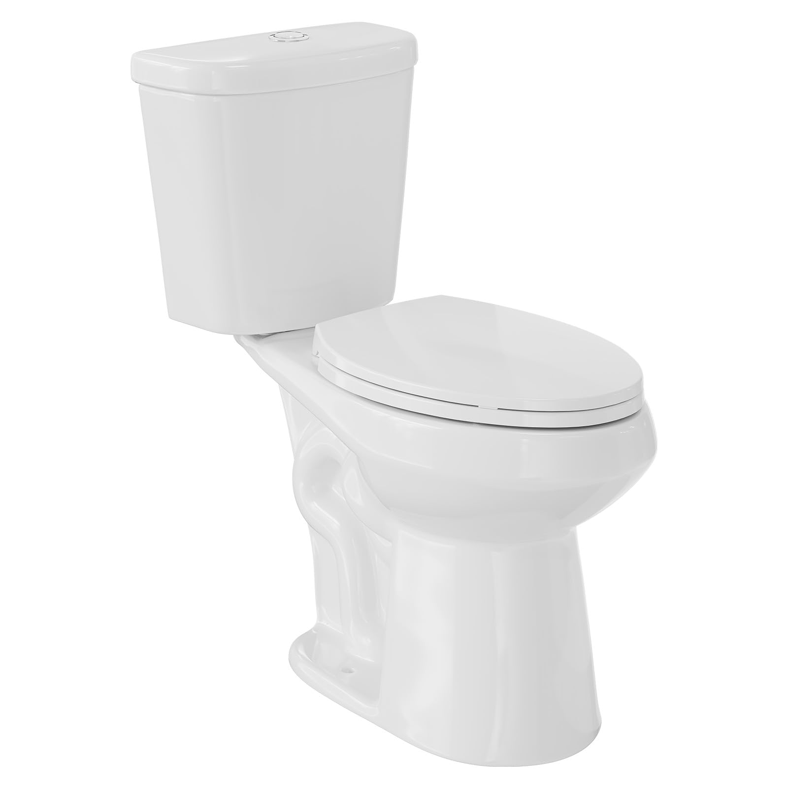 Garvee - ADA Height 21 Inch Elongated Dual Flush Two-Piece Toilet Set - Upgraded Power Flush Top ...