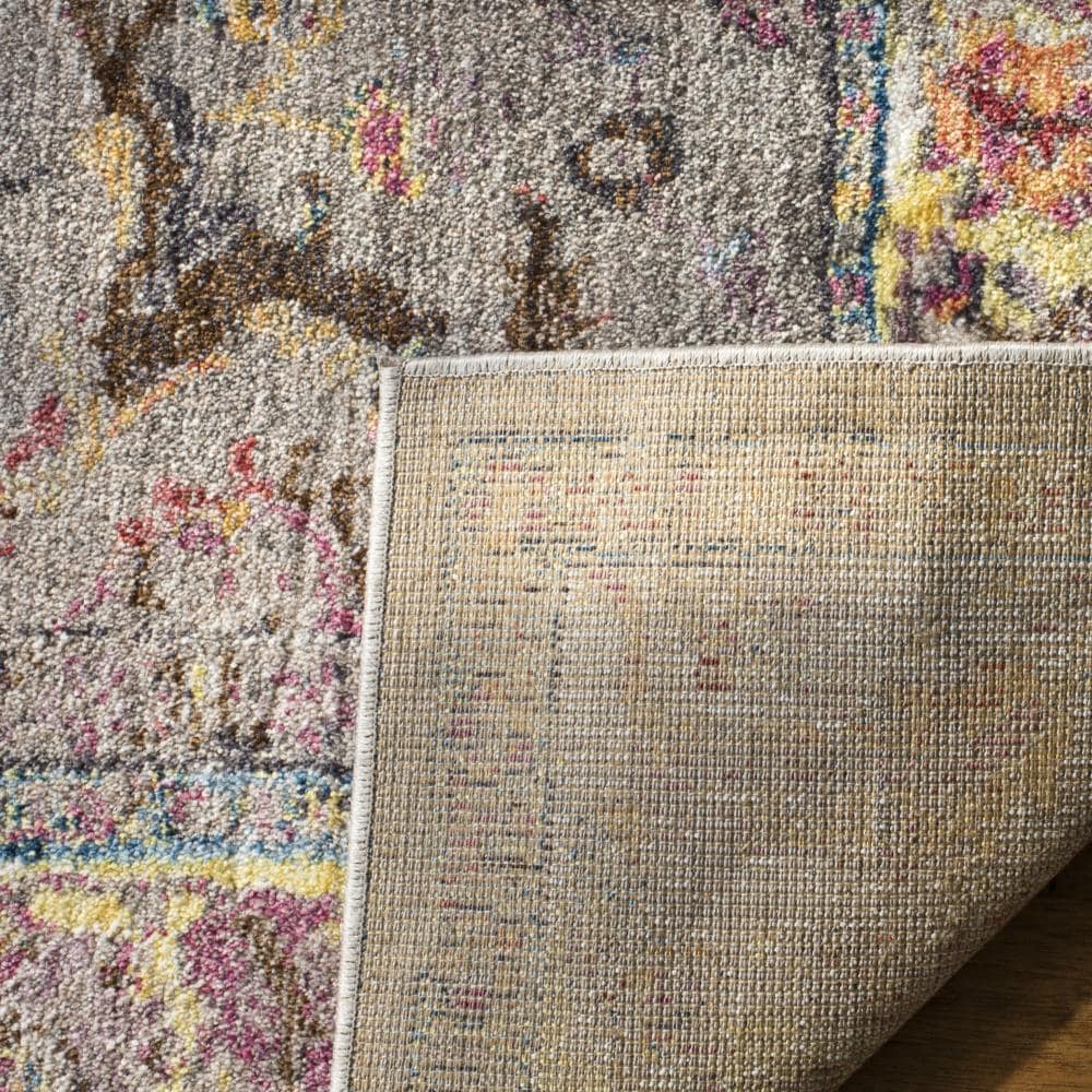 Elysian Gray Hand-Knotted Round Wool Blend Area Rug