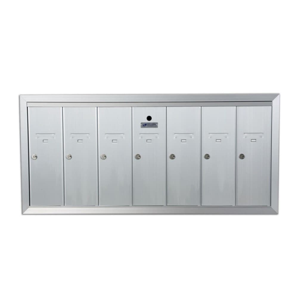 Florence 1250-7HA 1250 Locking Metal Standard Mailbox Silver