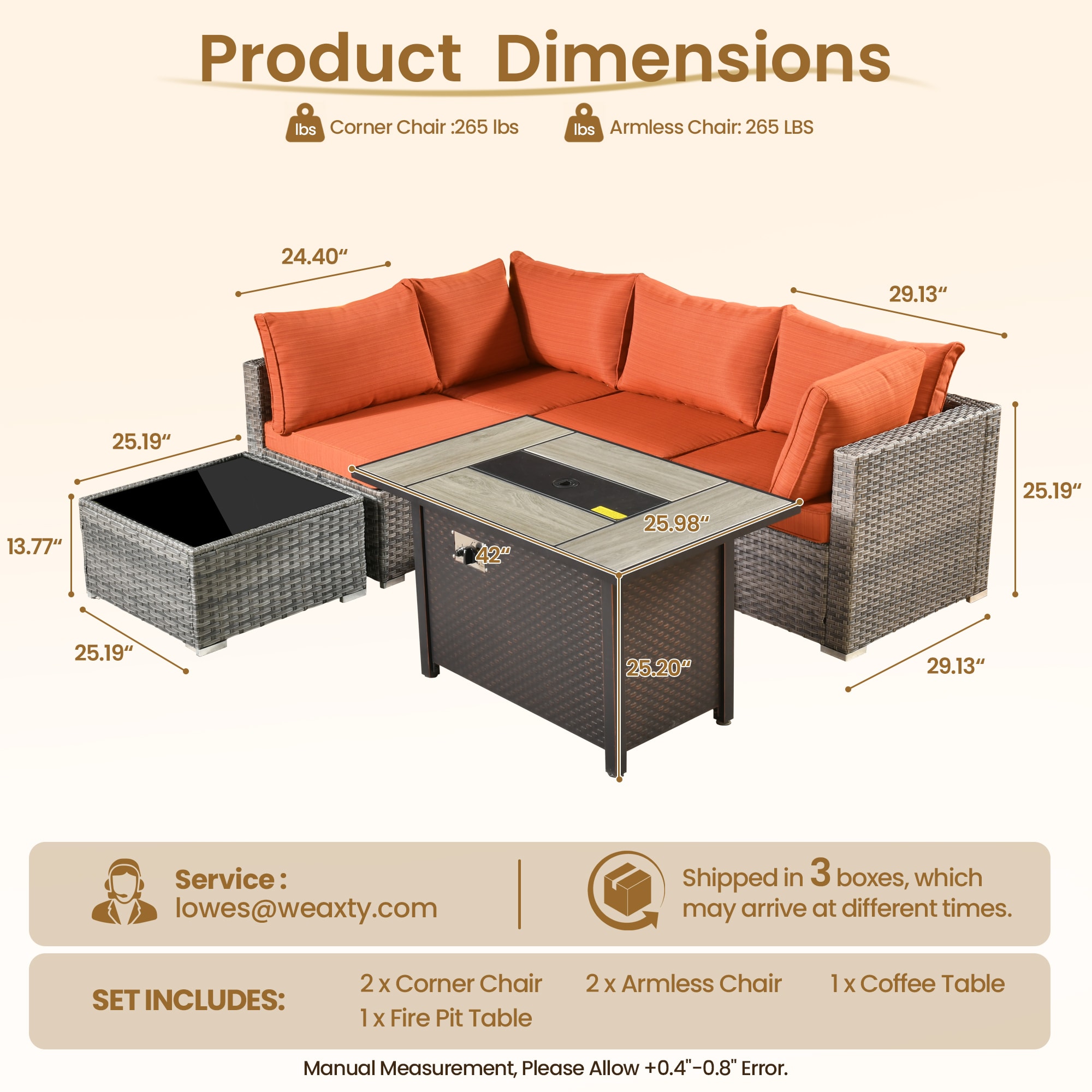 weaxty DCFP03RRS806 Patio-Conversation-Sets - View #7