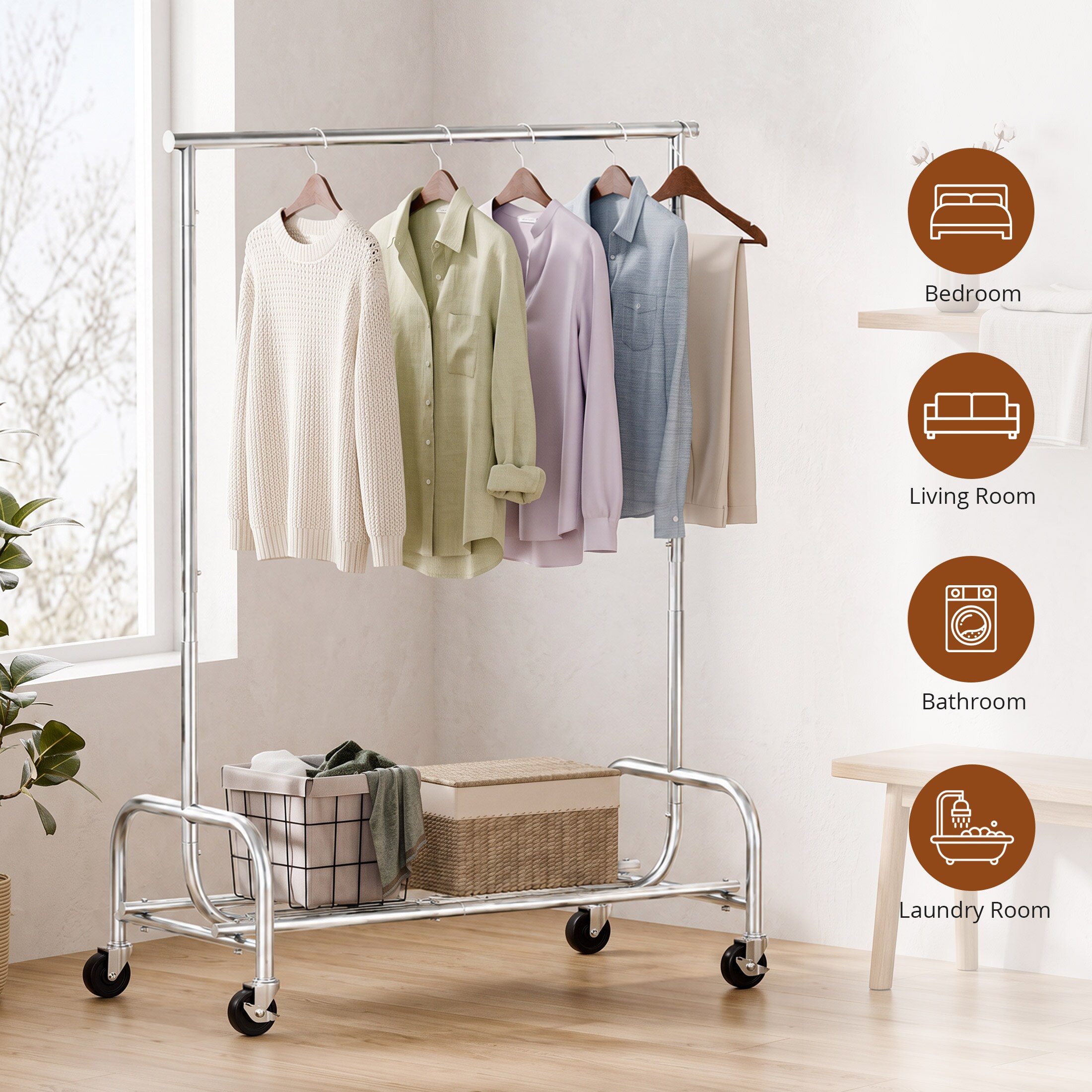 Sweetcrispy L-DS-YJV1GZX-70SR Garment-Racks - View #4