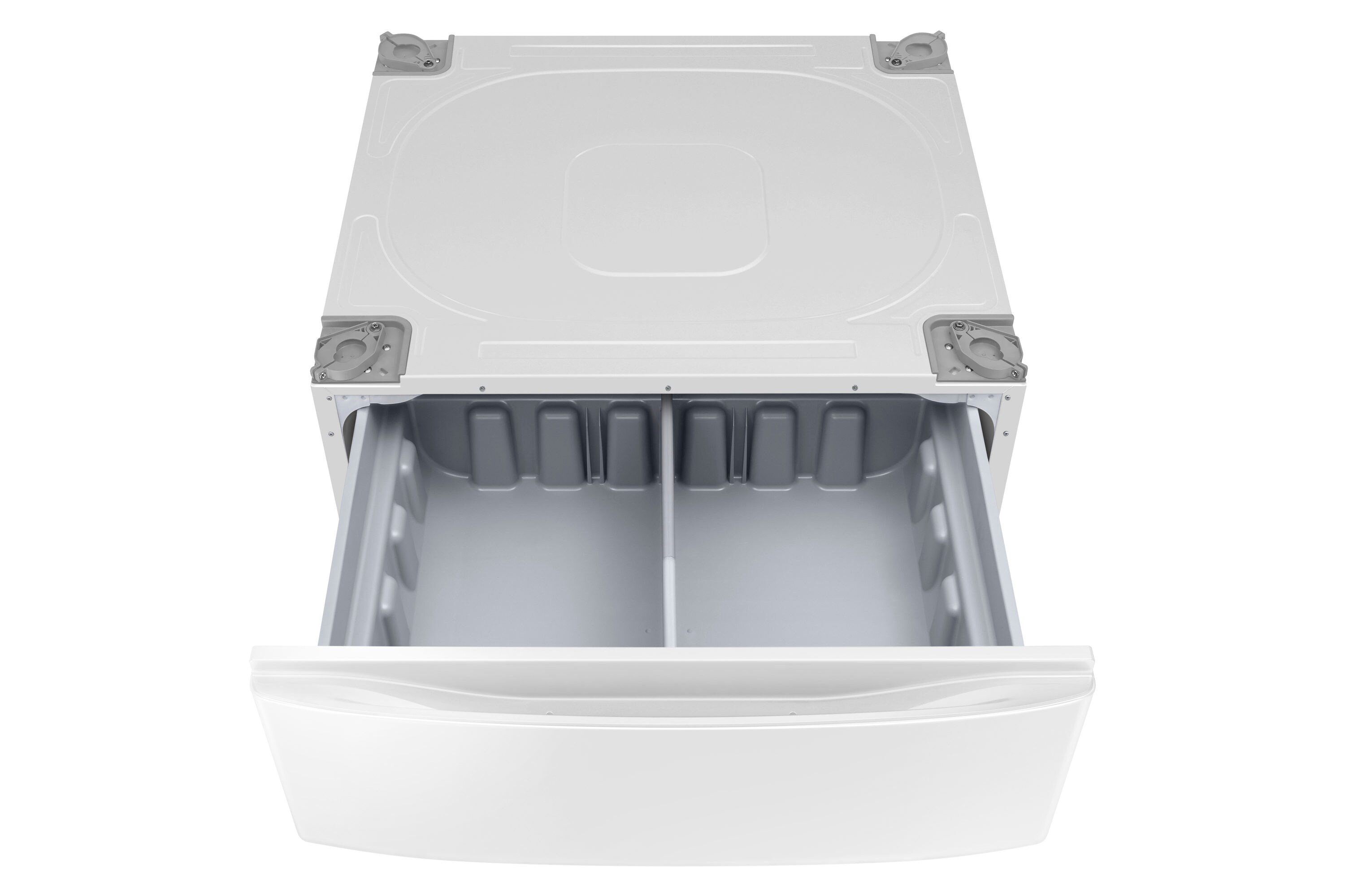 Samsung WF56H9100AW Front Load Washer & DV56H9100EW Electric Dryer w/ Pedestal Drawers