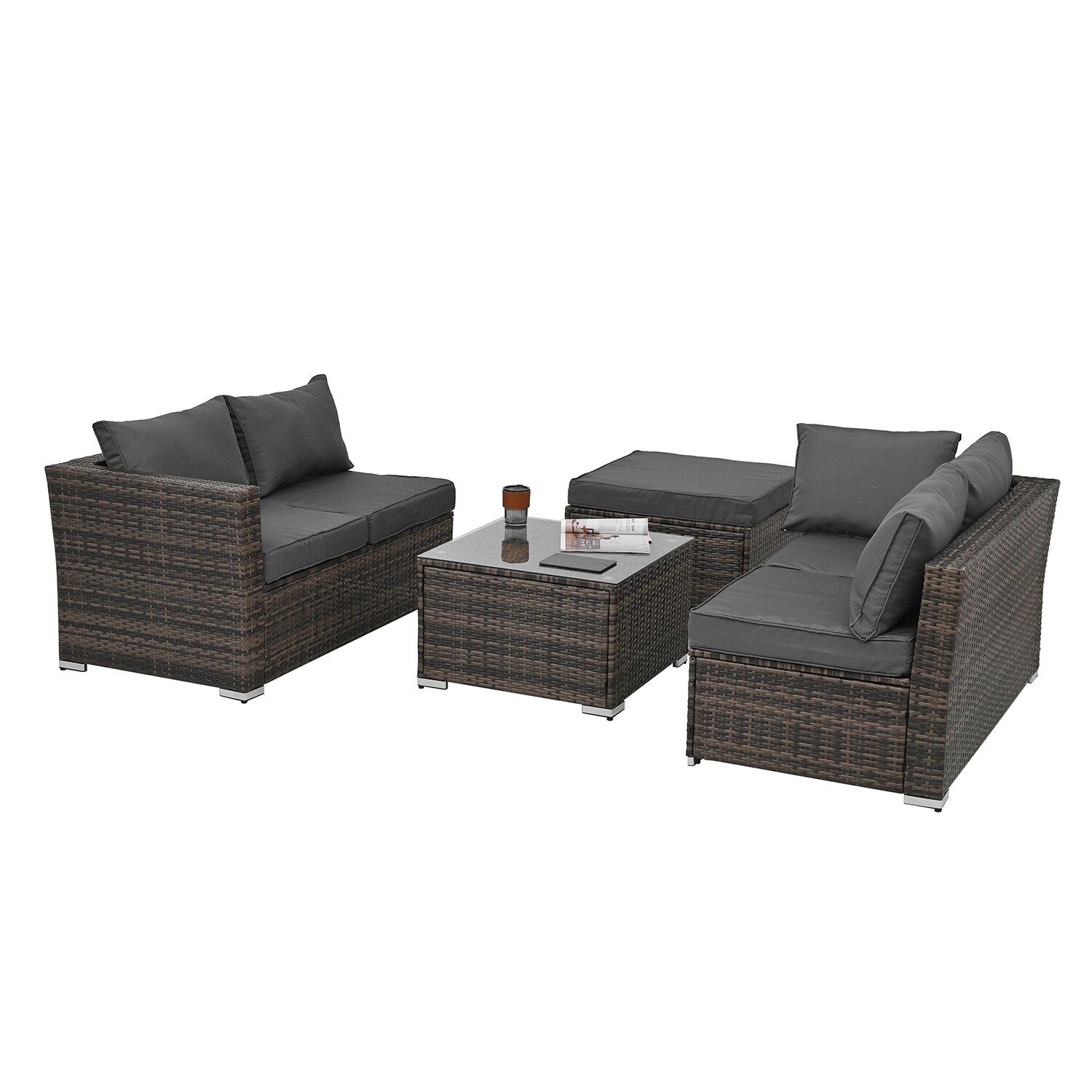 SINOFURN SYB790011GY Patio-Sofas-Daybeds - View #8