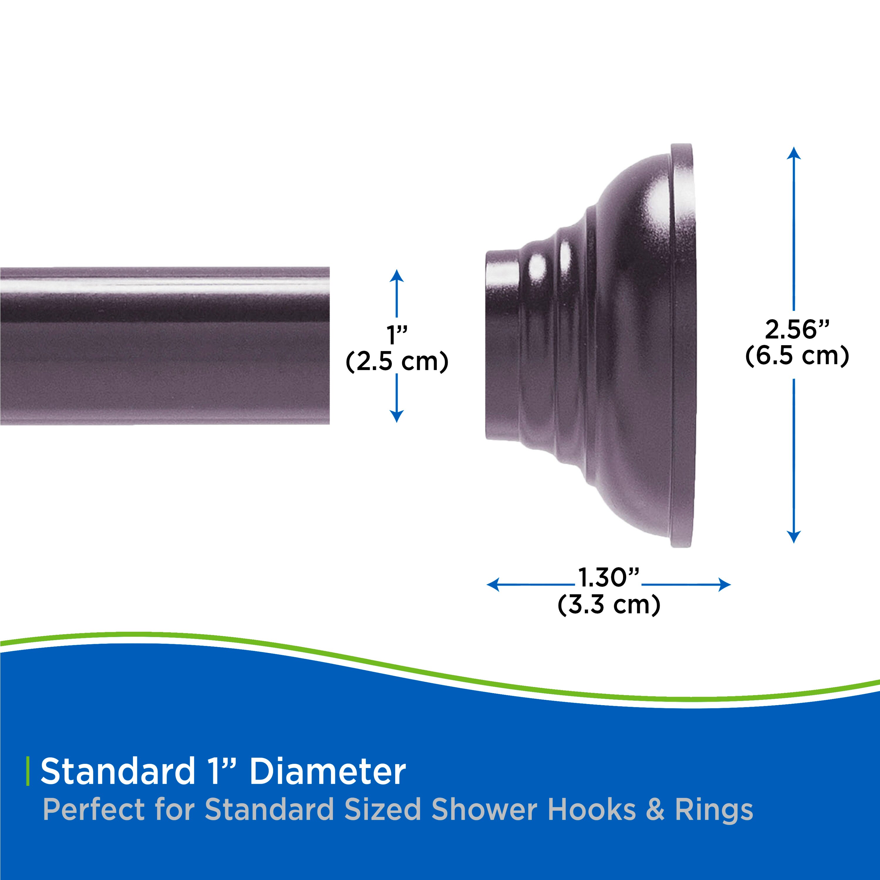 Kenney KN912C/35HUS Shower-Rods - View #8
