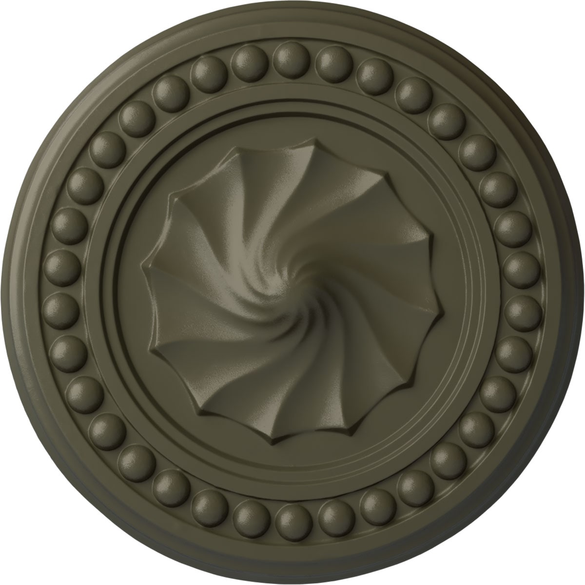 Ekena Millwork CM15FOWHF Foster Shell 15.75-in W x 15.75-in L Painted Witch Hazel Polyurethane Whole Ceiling Medallion