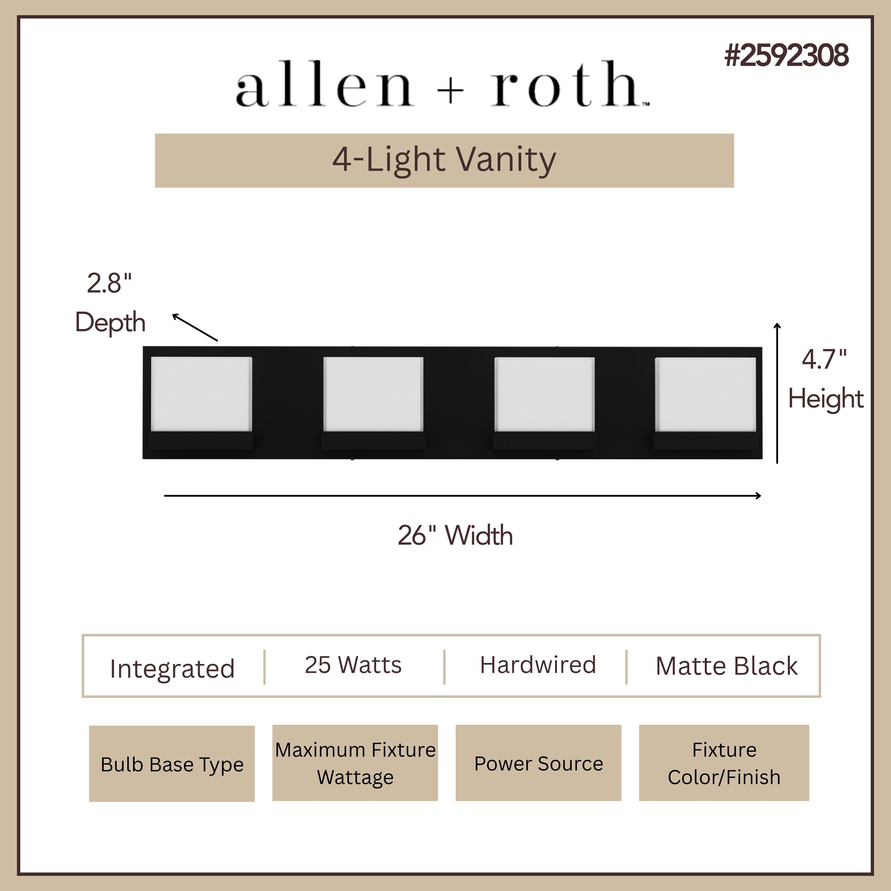 allen + roth VBL17-4MBK b089995 - View #4