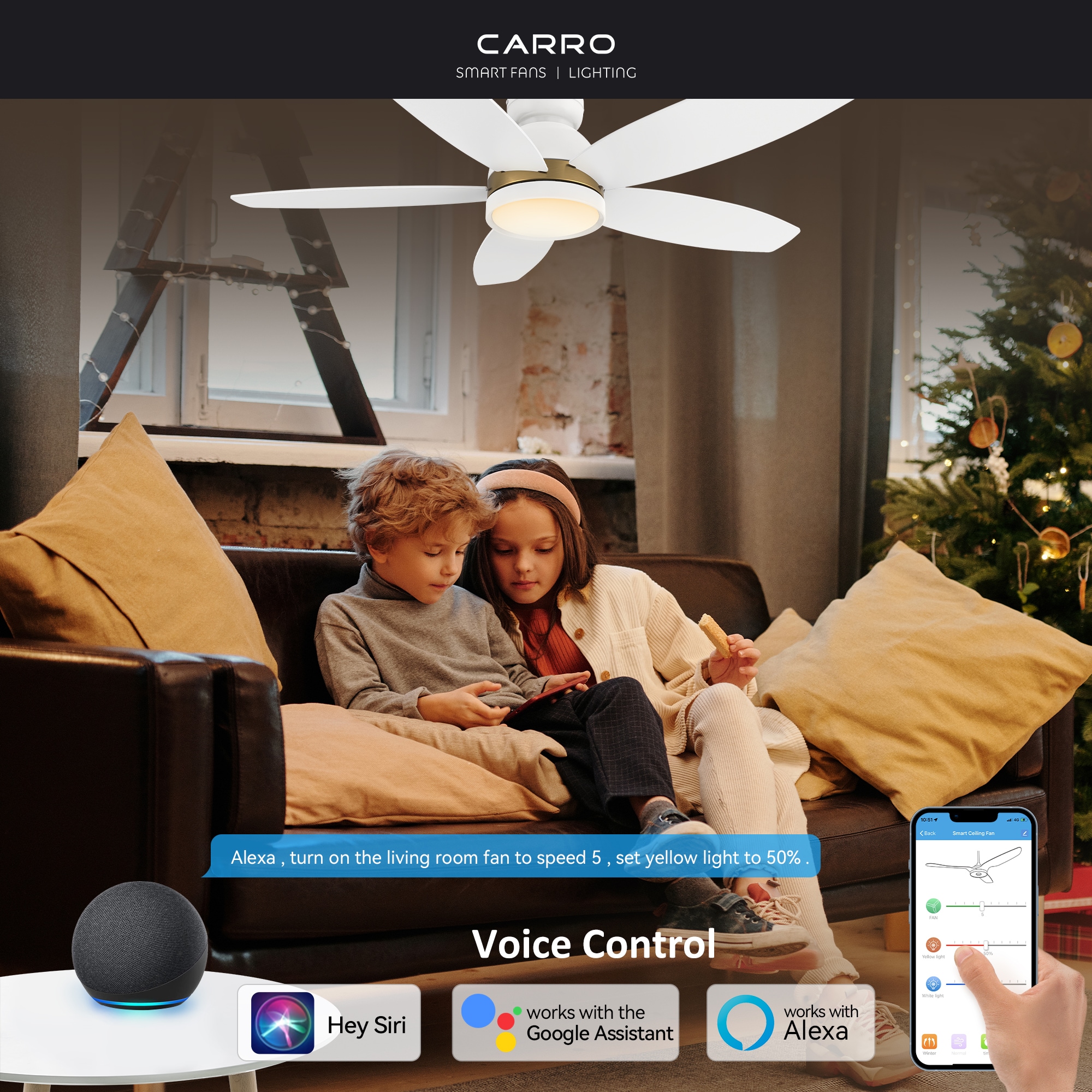 CARRO USA LS485Q5-L12-W1-1-FMA Ceiling-Fans - View #2