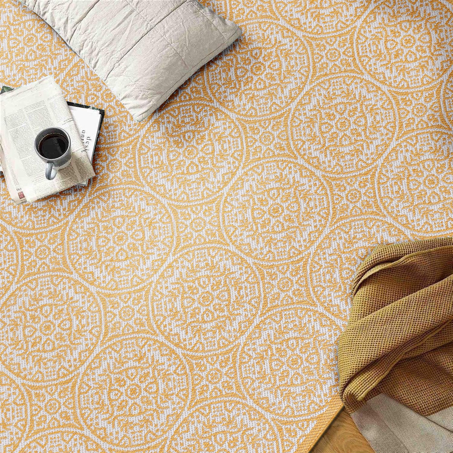 World Rug Gallery 121YELLOW8X10 rugs - View #10