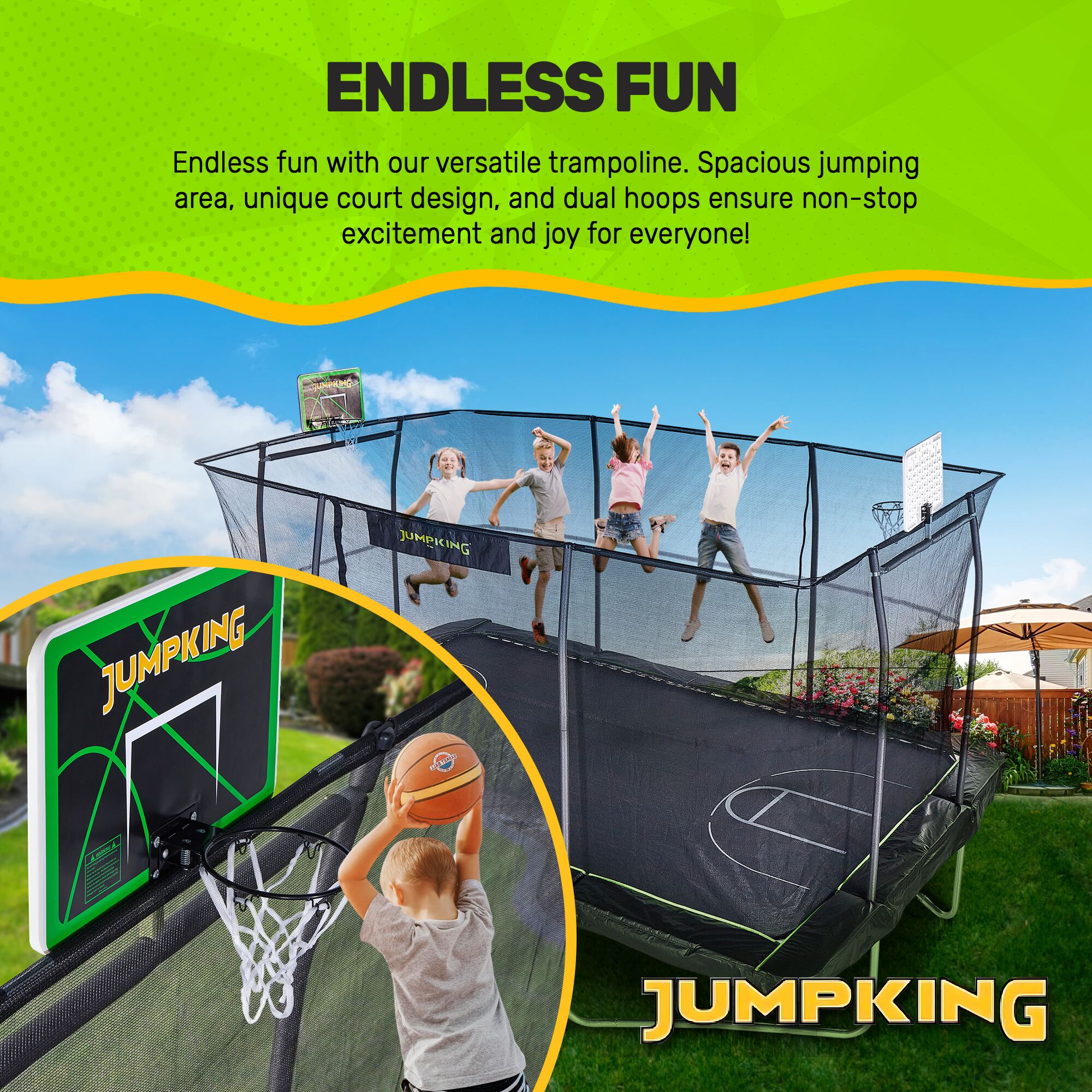 Jumpking JK1015RCBHC2 trampolines - View #6