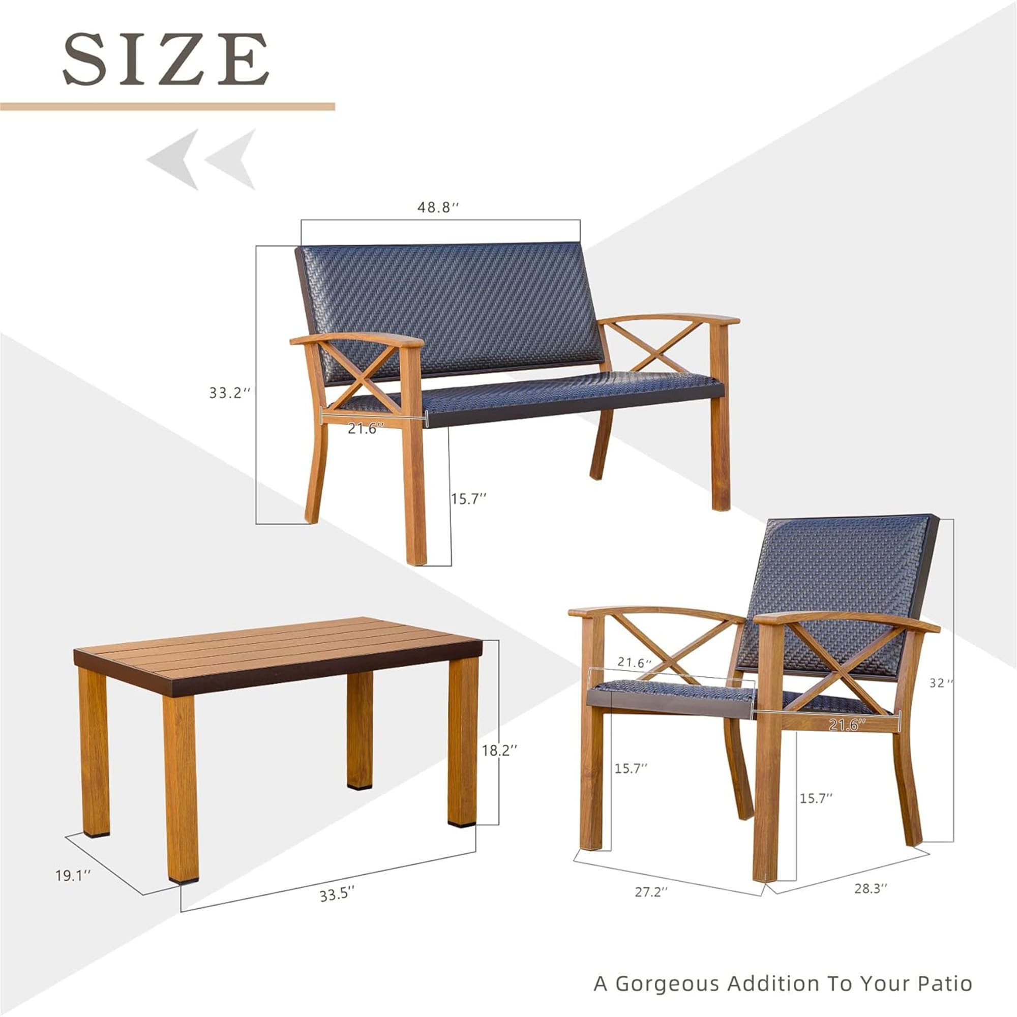 Maocao Hoom JL9S00044 Patio-Conversation-Sets - View #6