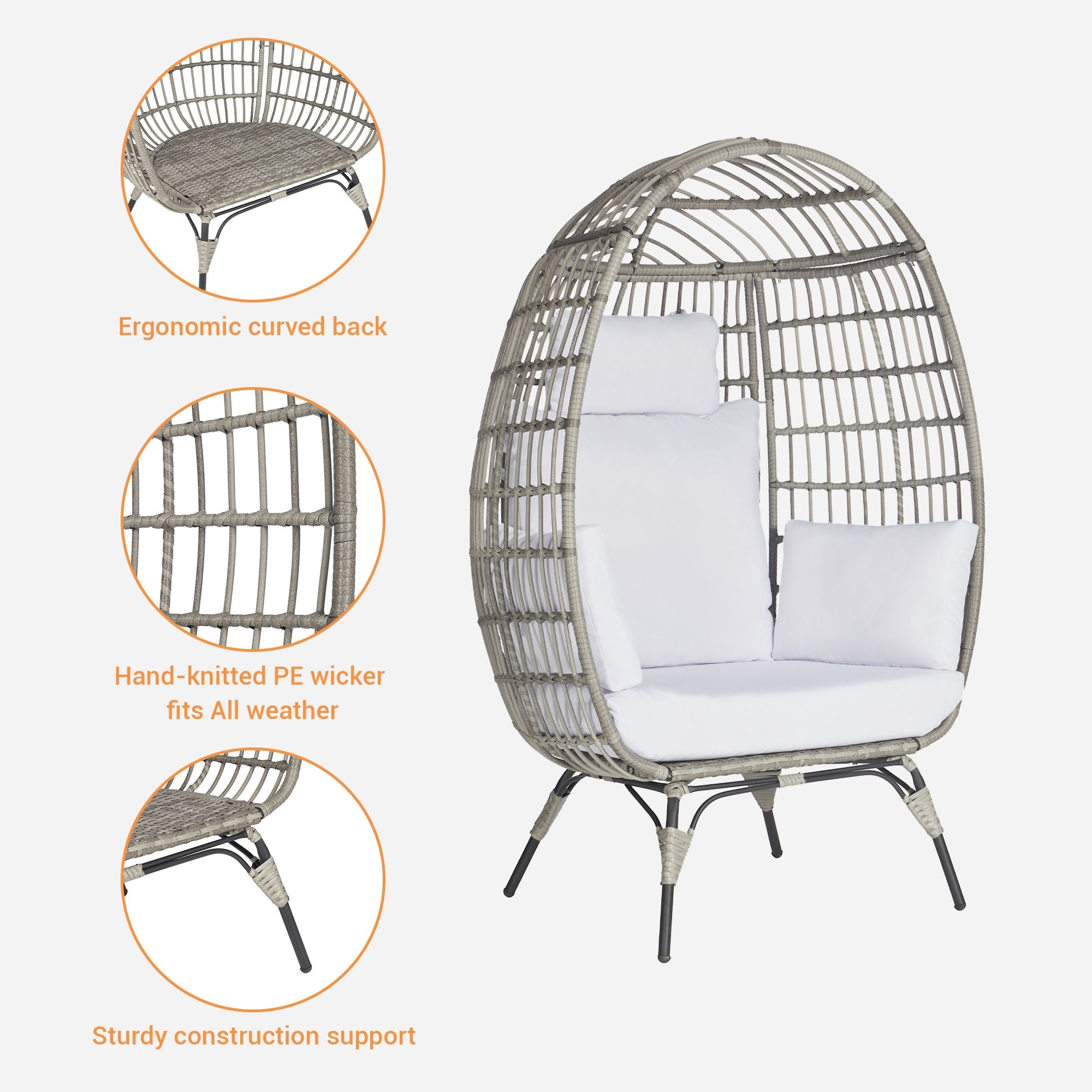 SANSTAR L-JDC62WT-AD Patio-Conversation-Sets - View #4