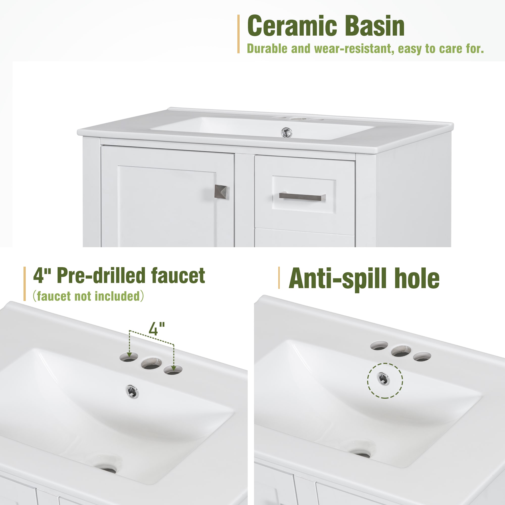 Forclover MONMVS-10WT Bath-Vanity-Combo - View #4