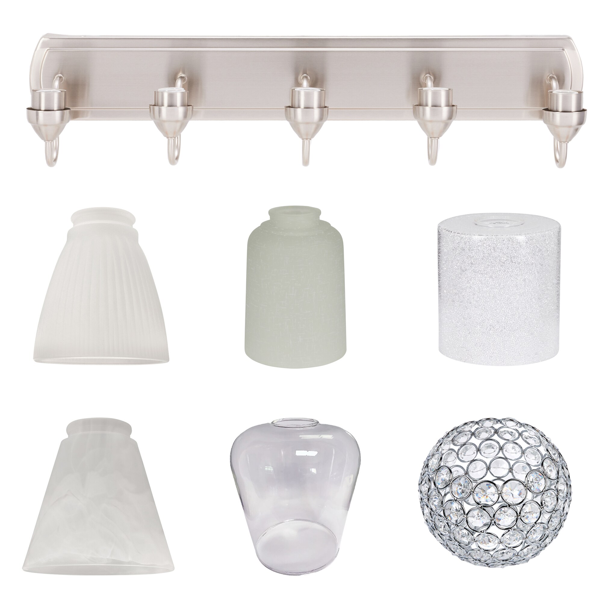 Lowes vanity deals lights brushed nickel