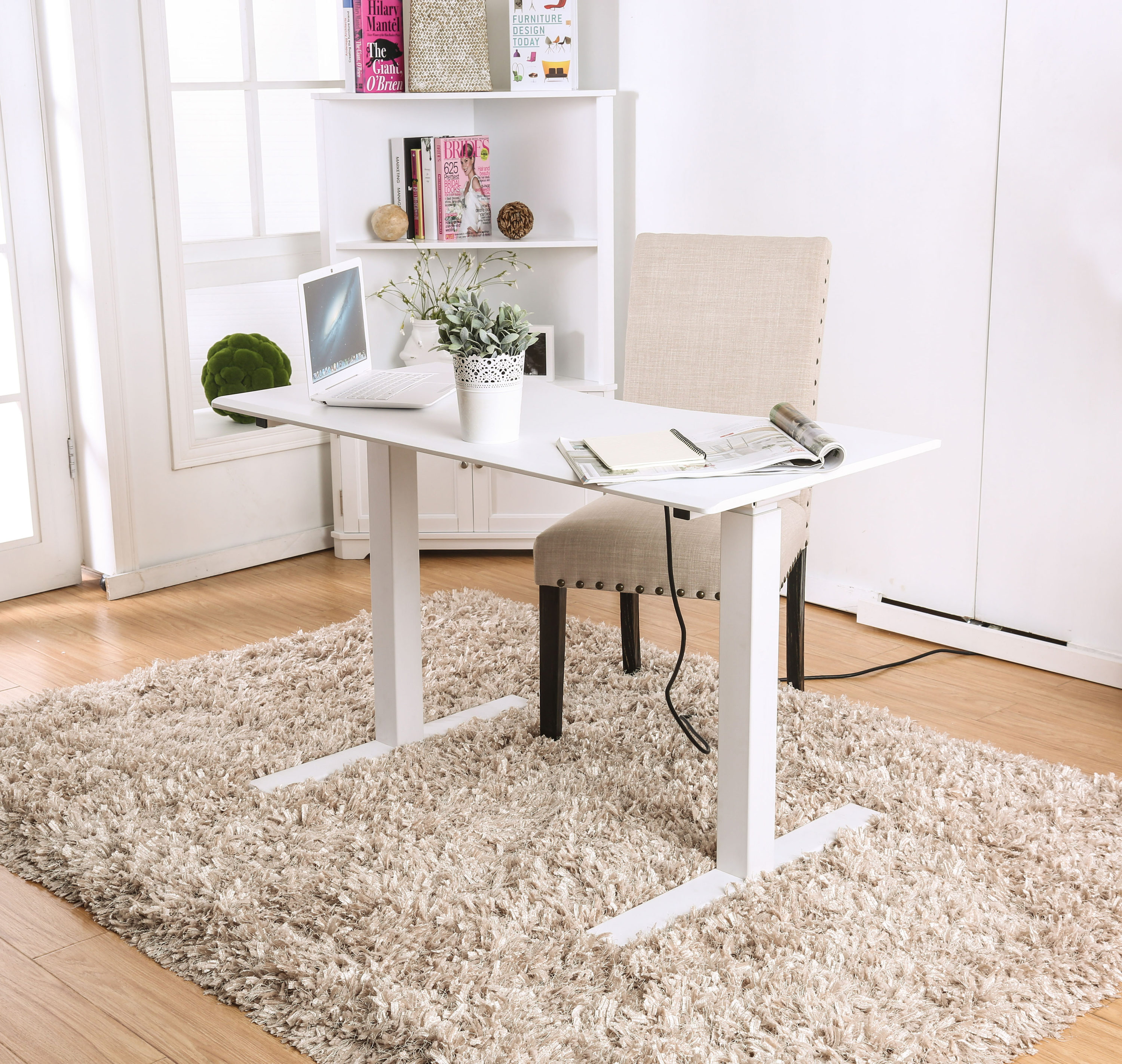 Furniture of America IDF-DK6454WH-S desks - View #3