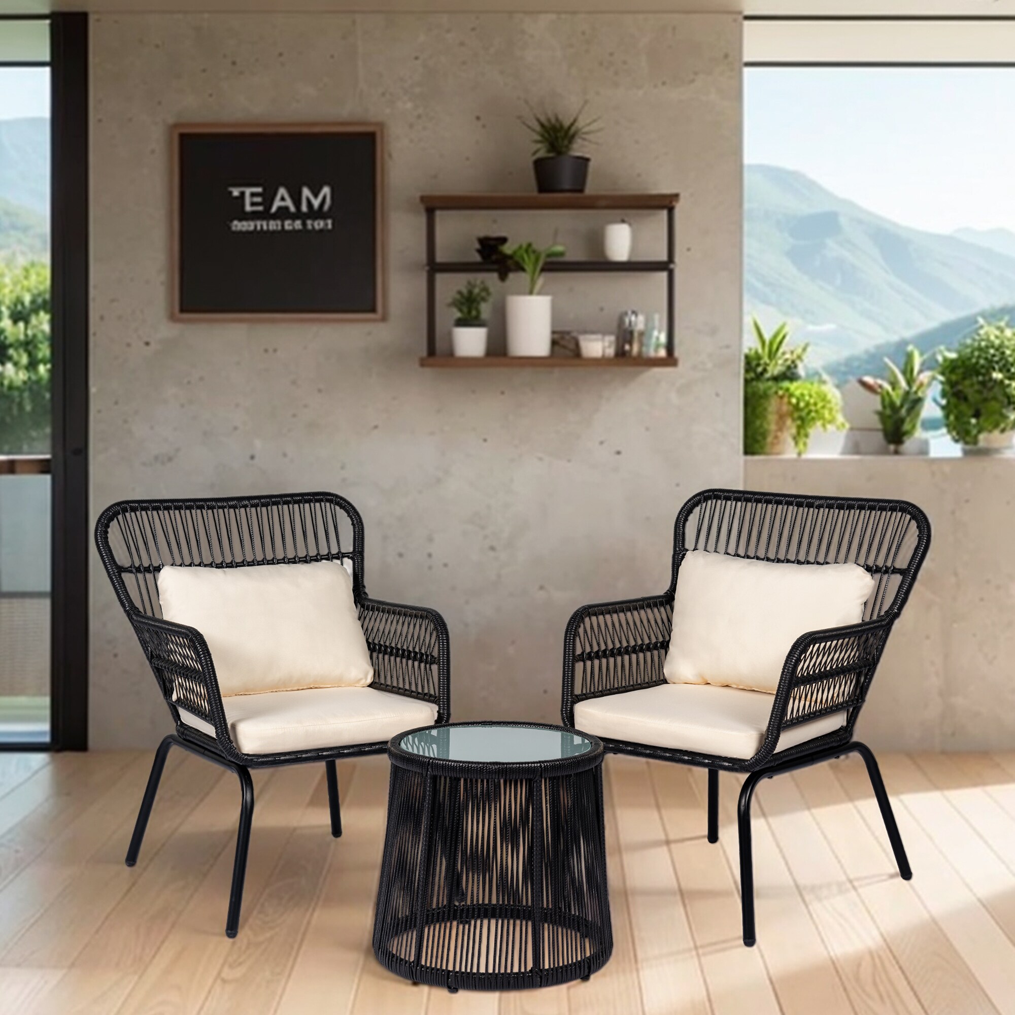 Grearden LS-NF020BLK-BG Patio-Conversation-Sets - View #8