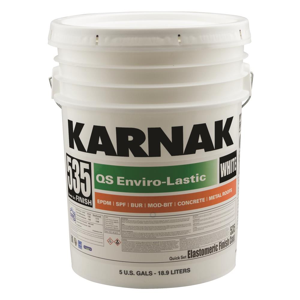 KARNAK 535QS Enviro-Lastic White 5-Gallon White Acrylic Reflective Roof ...