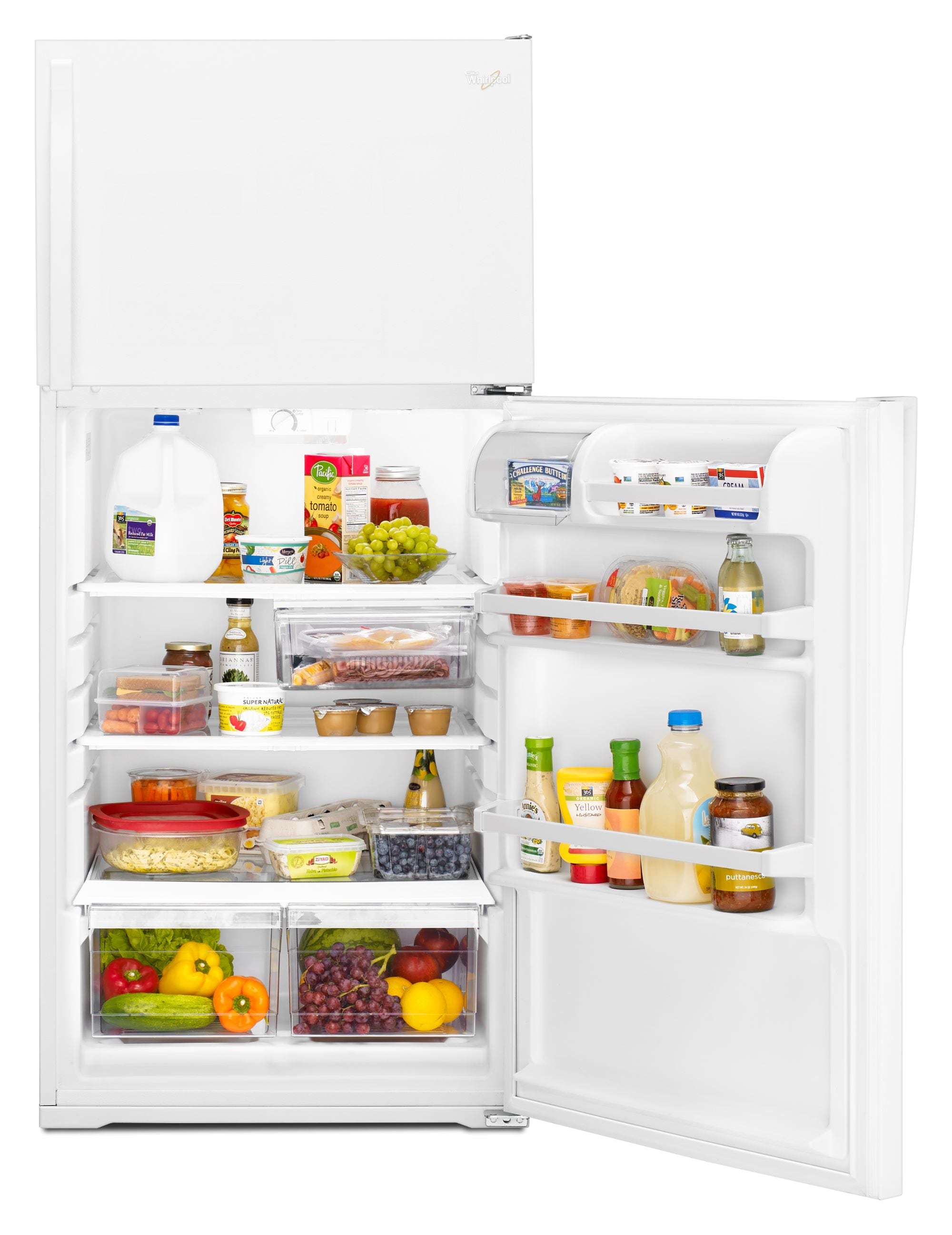 Whirlpool 14.3-cu ft Top-Freezer Refrigerator (White) at Lowes.com