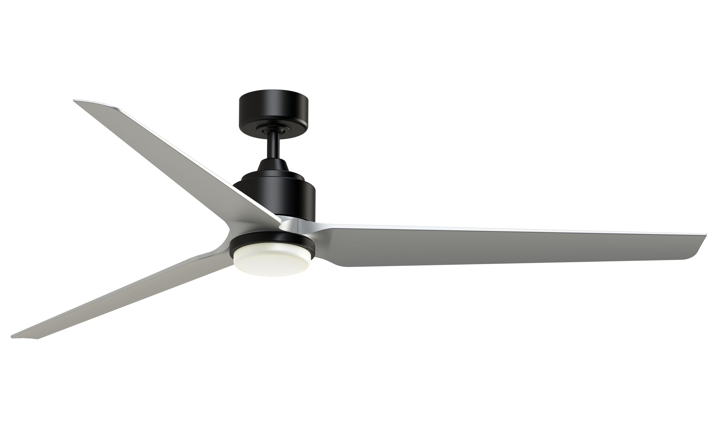 Fanimation Levon Custom 64-in Brushed Nickel with Black Blades Indoor/Outdoor Smart Ceiling Fan Light Kit Compatible and Remote (8-Blade) FPD7912BBN-64BL Sansujyuku sansujyuku.com