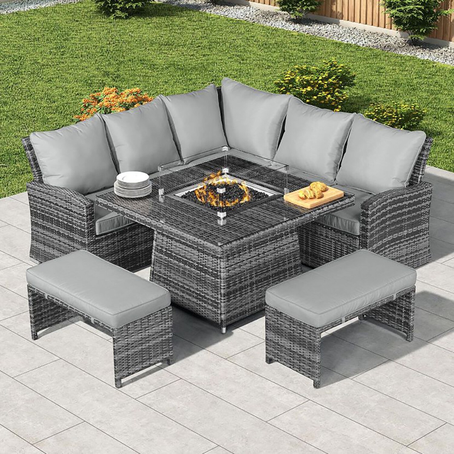 Direct Wicker DWF-16700 Patio-Conversation-Sets - View #2