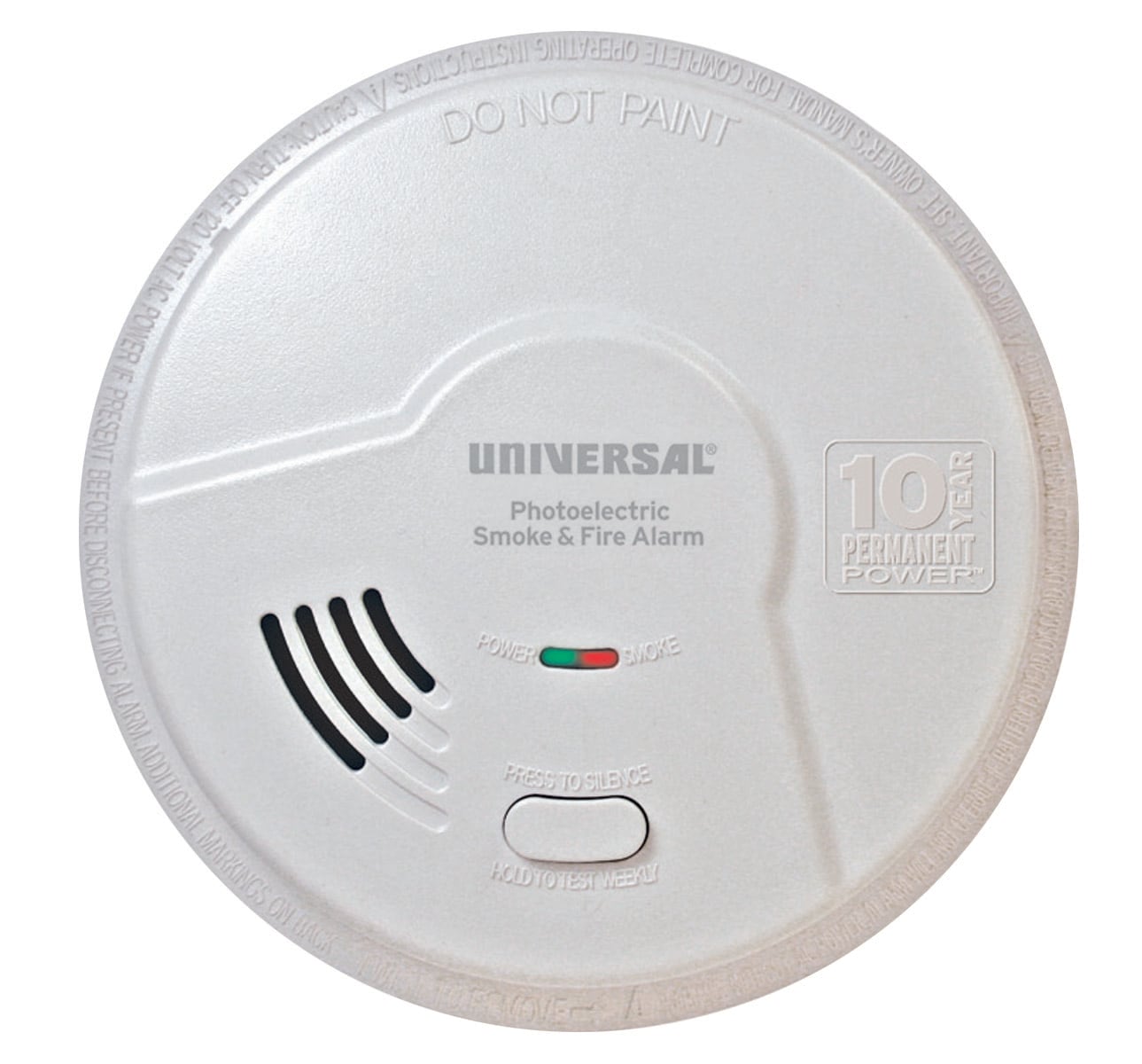 Universal Security Instruments 10-Year Battery-operated Photoelectric ...