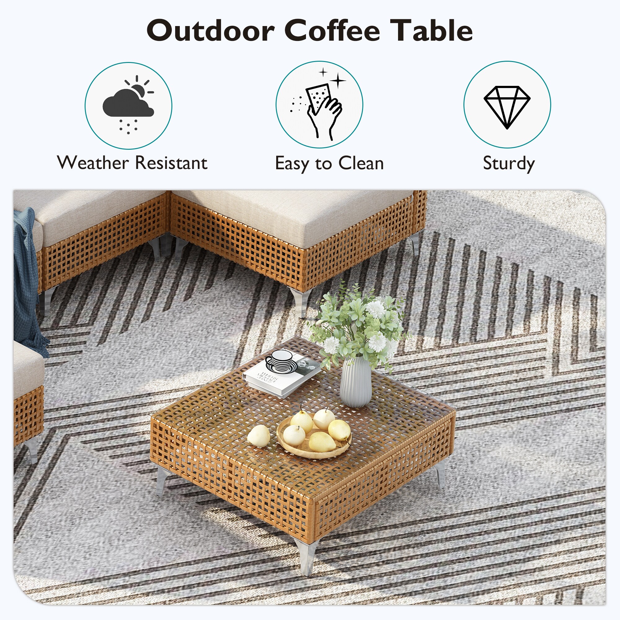 SINOFURN SYA010464WT Patio-Conversation-Sets - View #18