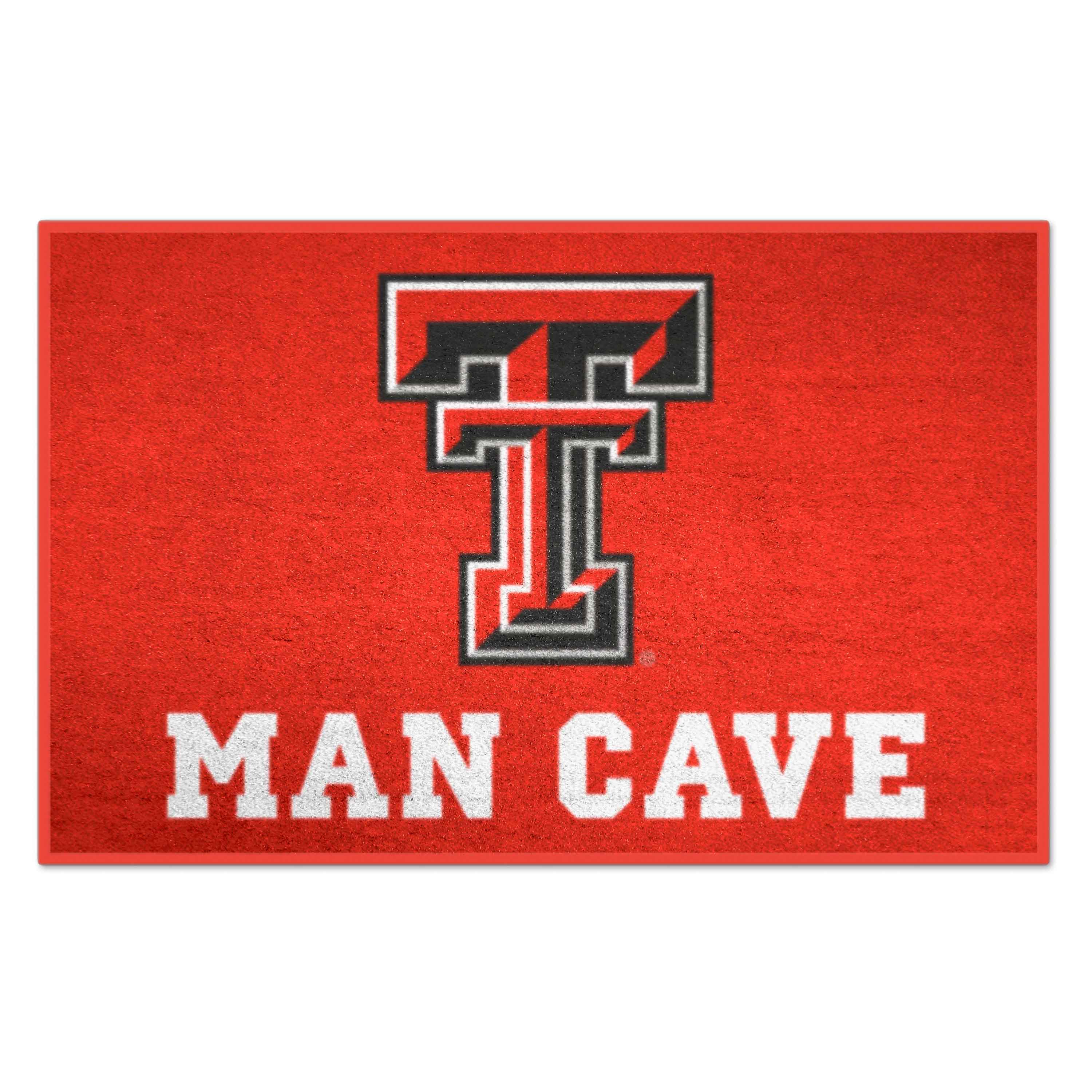 FANMATS 14612 Texas Tech Red Raiders 2-ft x 3-ft Red Nylon Rectangular Indoor or outdoor Decorative Sports Door mat