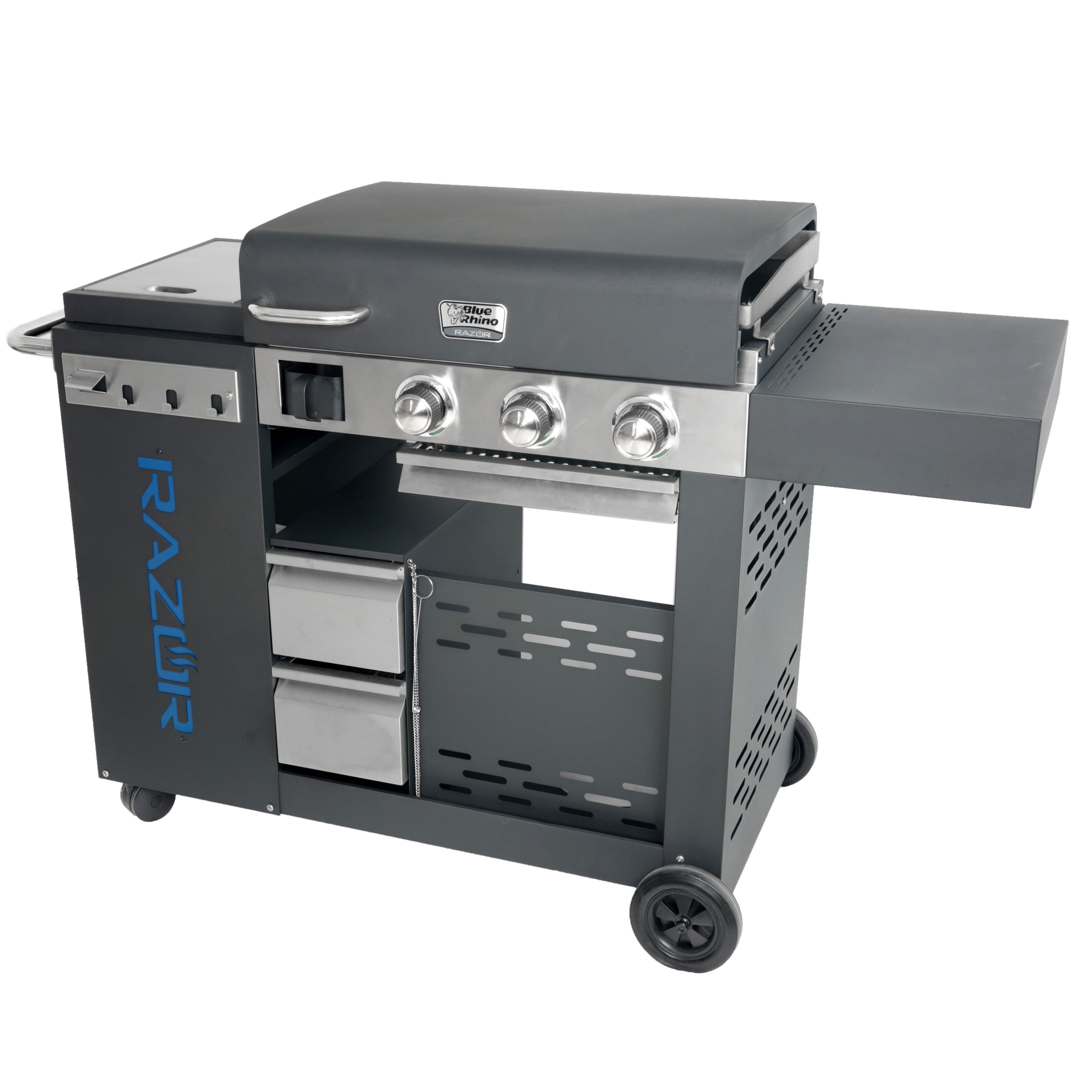 Rhino 3-Burner Liquid Propane Flat Top Grill in the Top department at Lowes.com