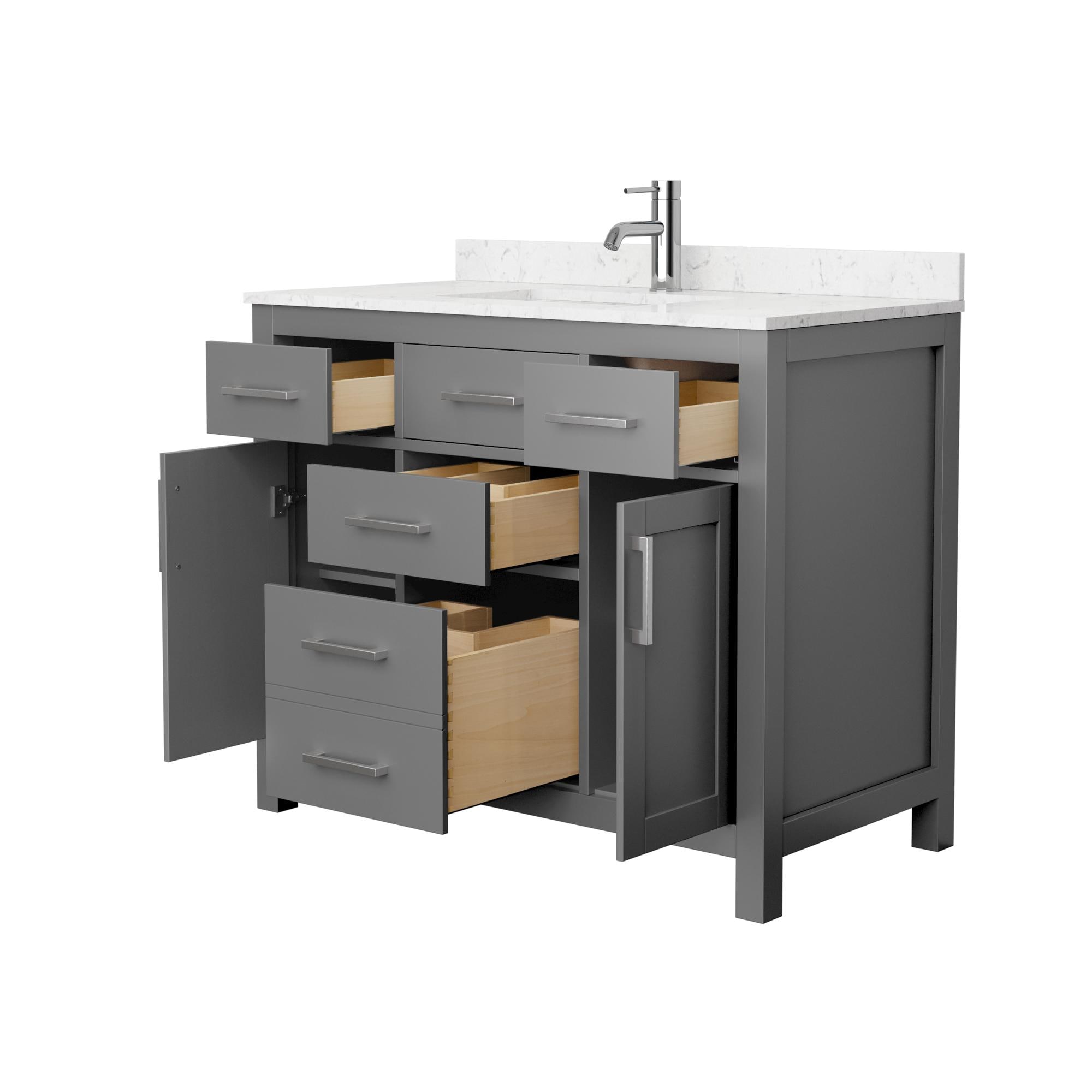 Wyndham Collection WCG242442SKGCCUNSMXX Bath-Vanity-Combo - View #3