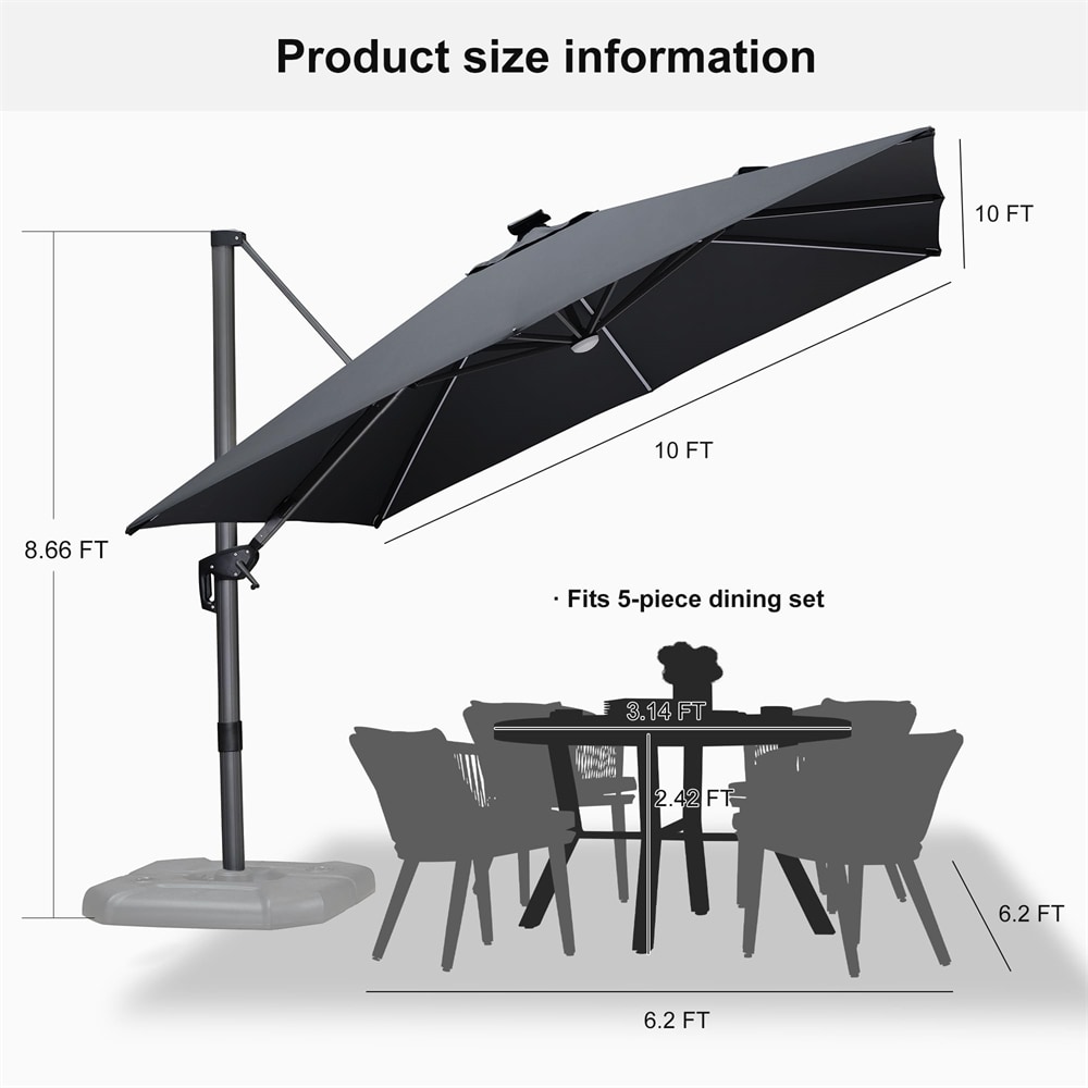 PURPLE LEAF LS04XHSXT10-GY-NEW Umbrellas-2 - View #9