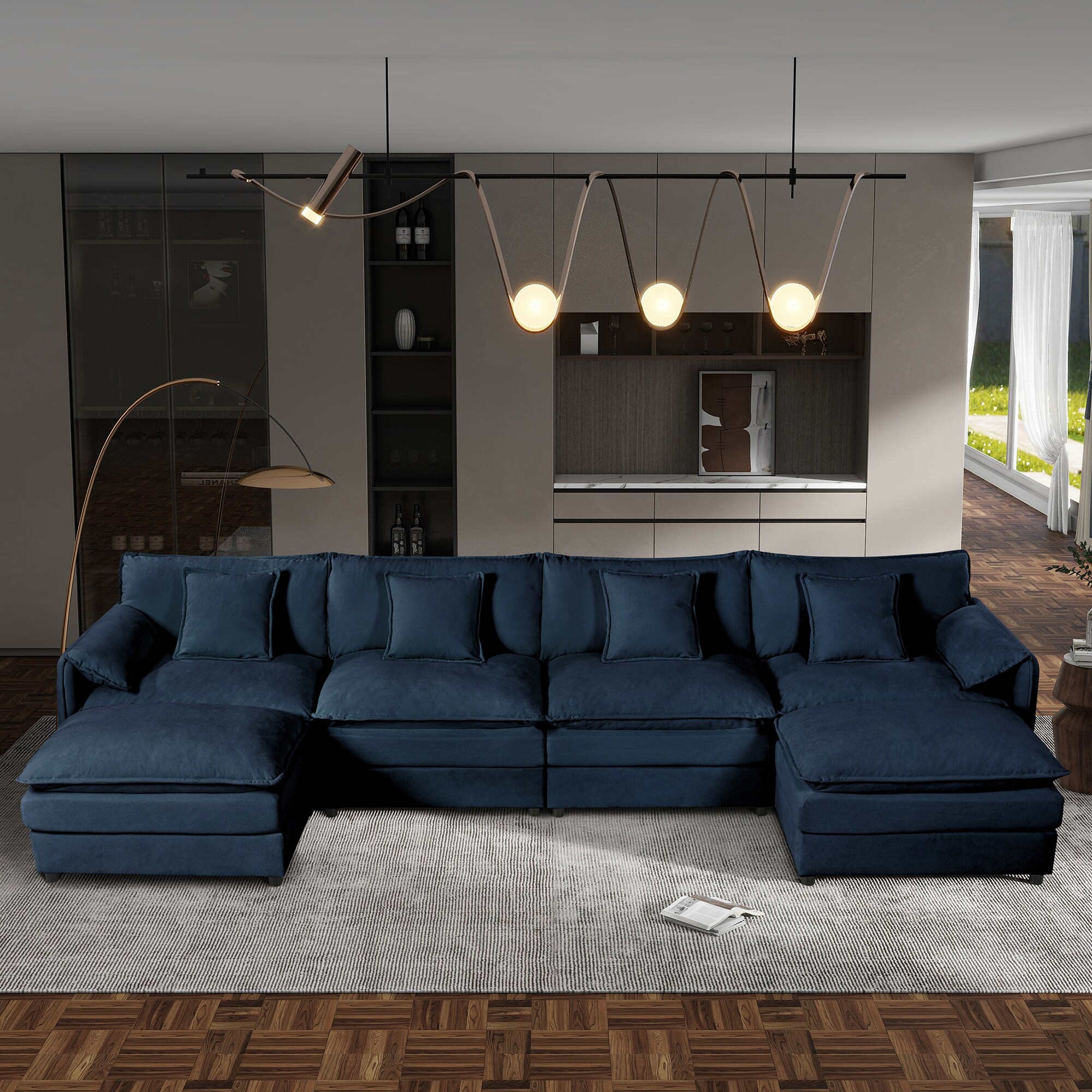 SINOFURN SYA020362GY Sofas-Loveseats - View #2