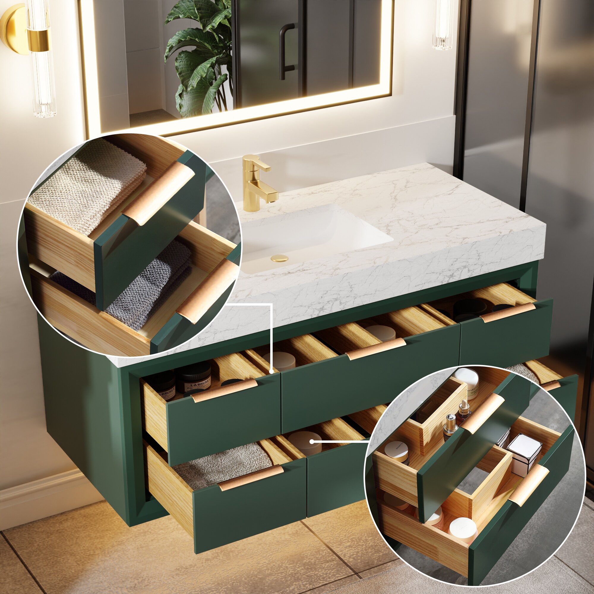 ExBrite XB4821V9GN Bath-Vanity-Combo - View #4