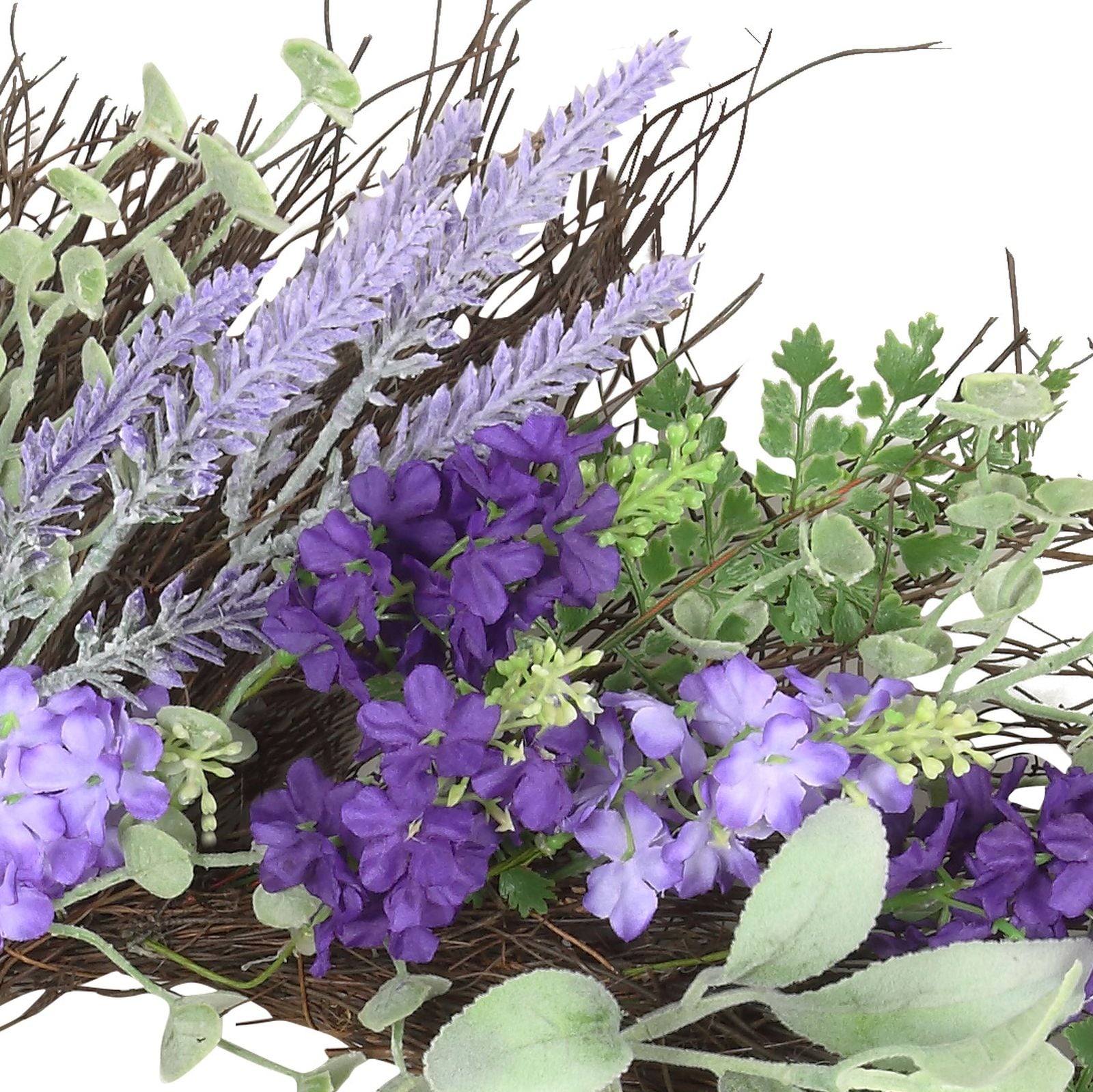 Lavender and Greenery 24-Inch Grapevine Floral Wreath