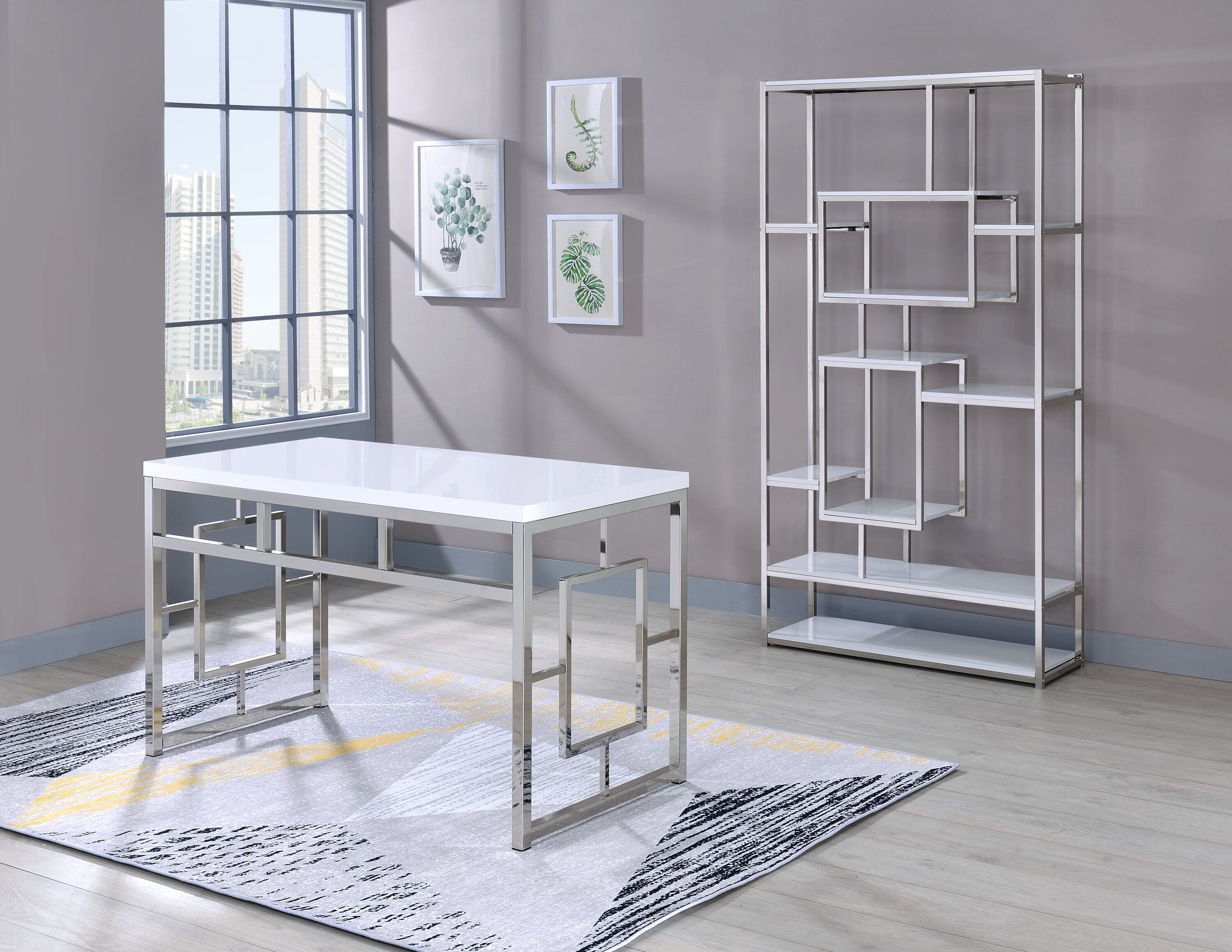 Steve Silver AZ250BW bookcases - View #5