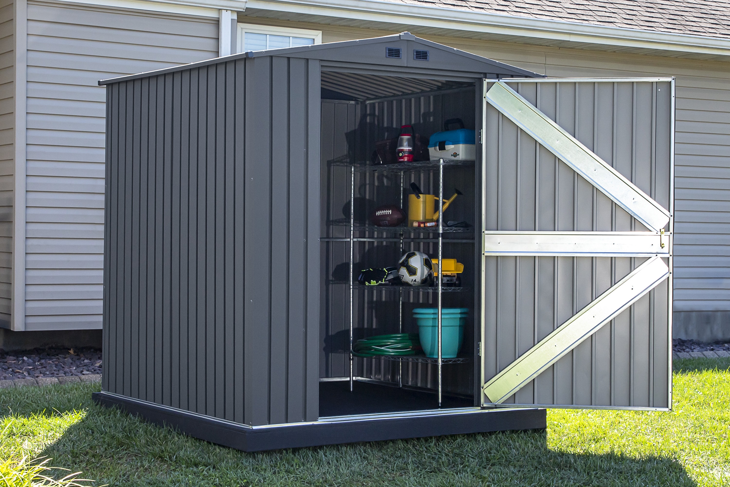 Arrow EG66AN Metal-Storage-Buildings-Sheds - View #9