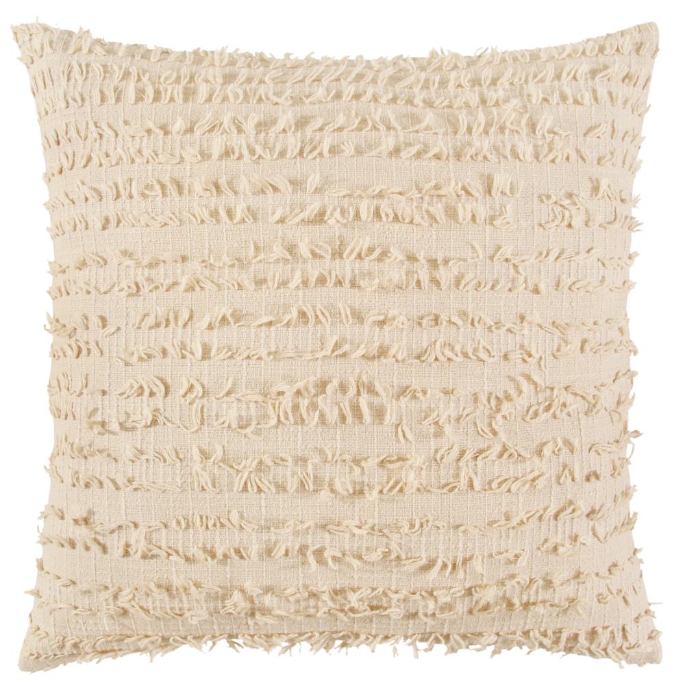 Rizzy Home T17773 Poly filled pillow 20-in x 20-in Natural Square Indoor Decorative Pillow