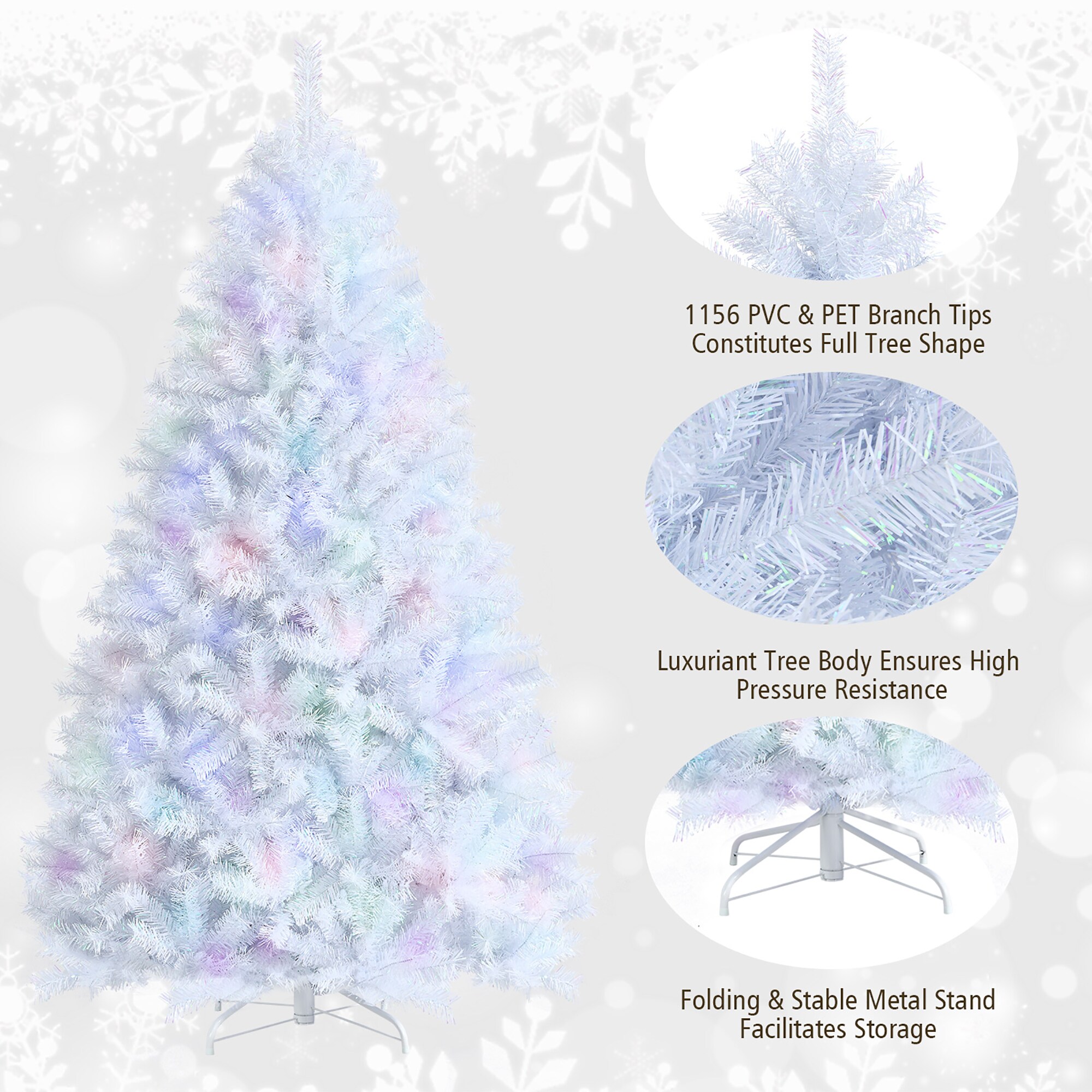 Costway CM23605 Artificial-Christmas-Trees - View #2