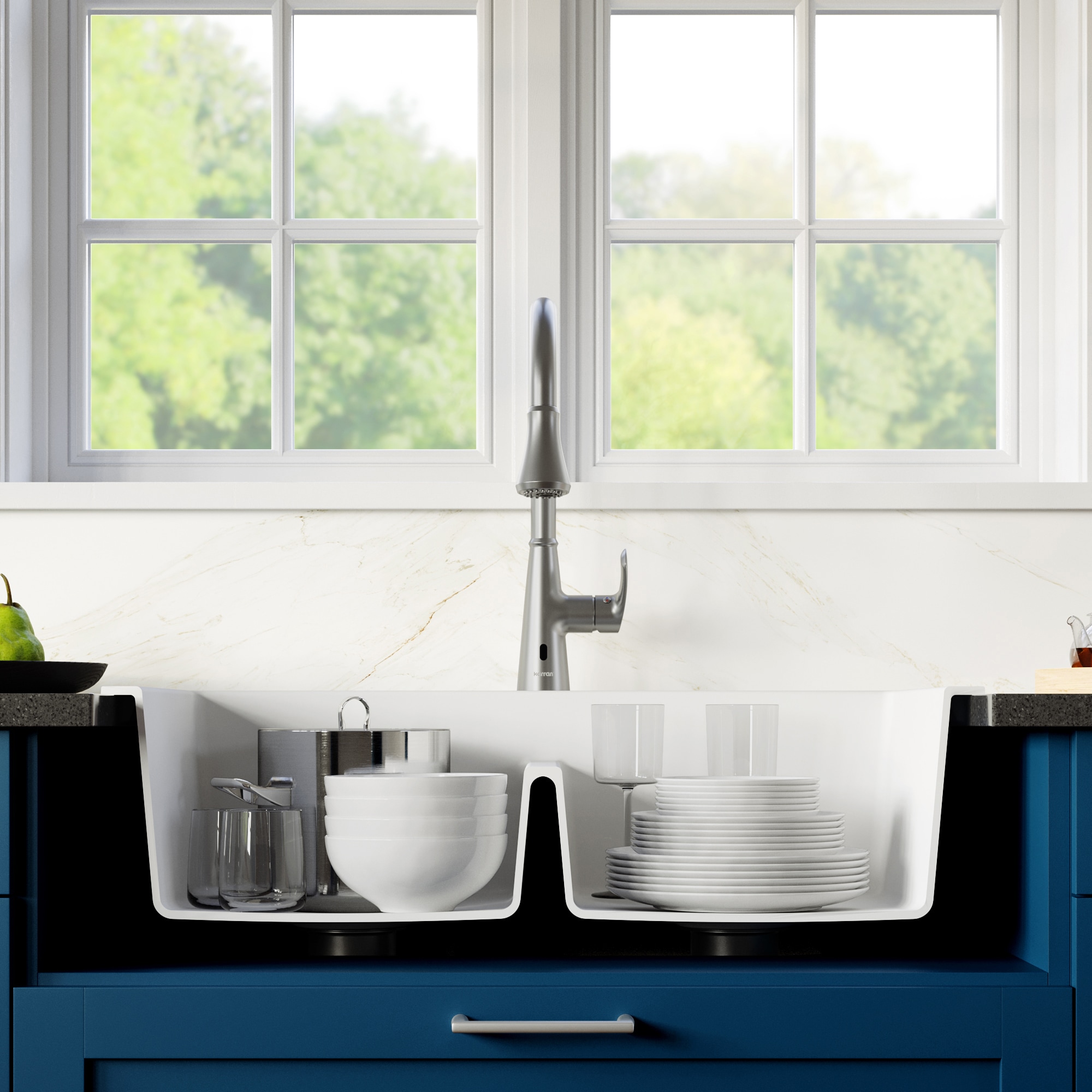 Karran QT810WHKKF340SS Kitchen-Sinks - View #5